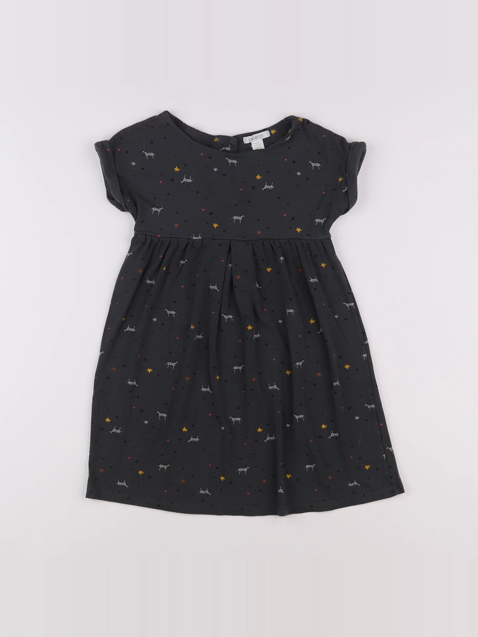 Okaidi - robe gris - 6 ans