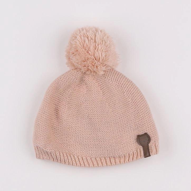 Vertbaudet - bonnet rose - 3/6 mois