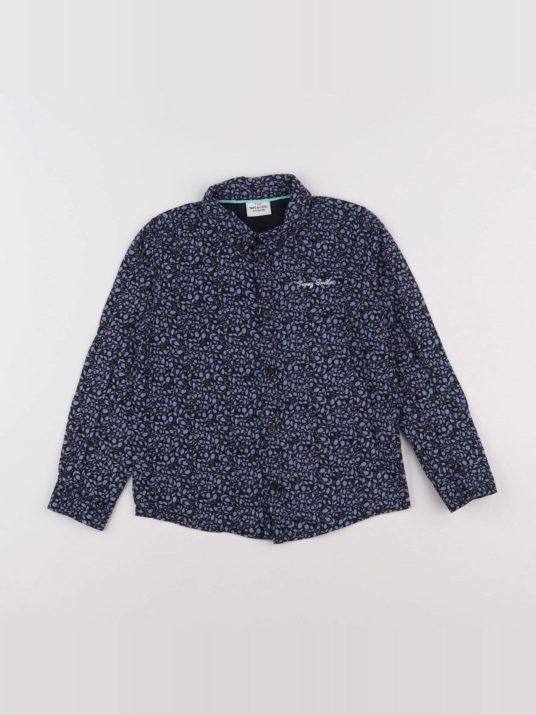 Tape à l'oeil - chemise bleu, noir - 4 ans