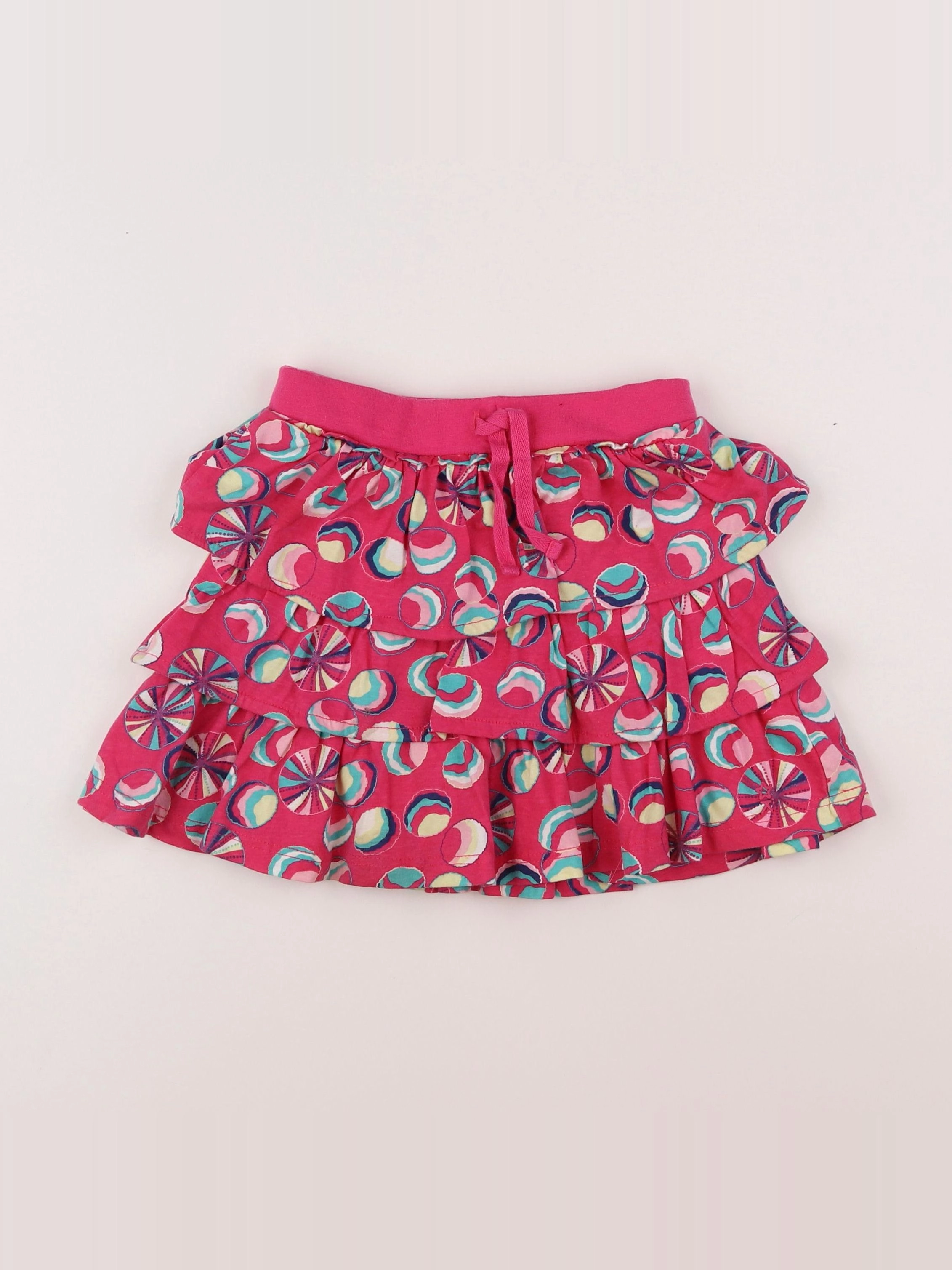 Okaidi - jupe rose, bleu - 6 ans