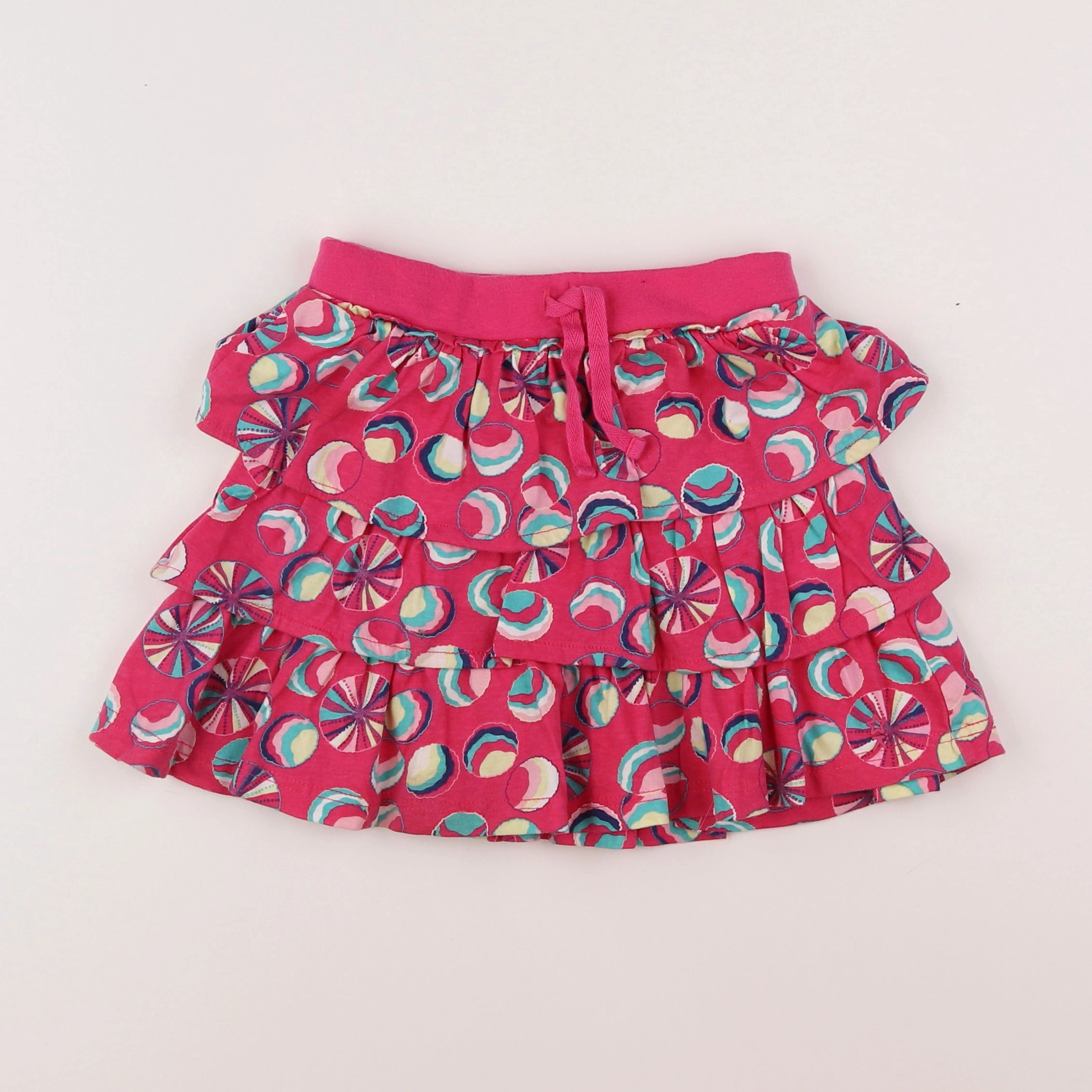 Okaidi - jupe rose, bleu - 6 ans