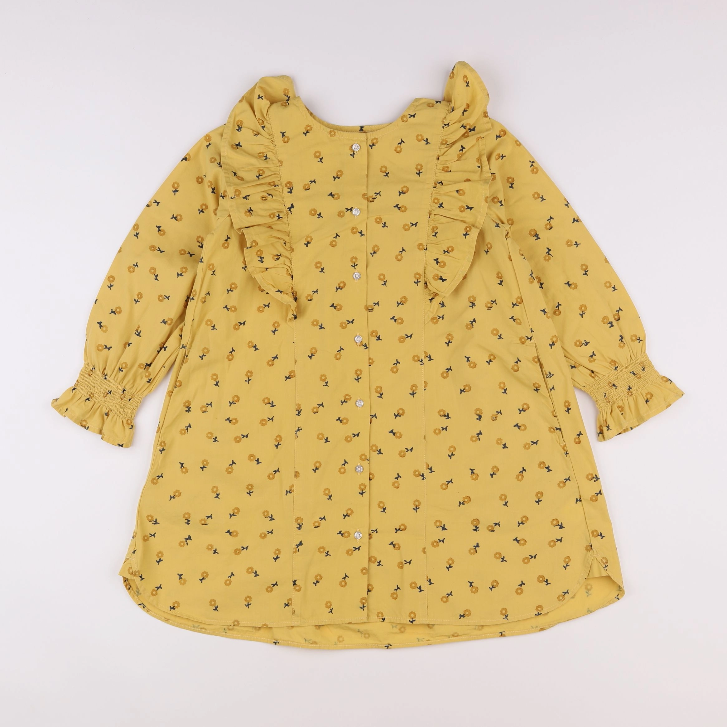 Holi & Love - robe jaune - 6/7 ans