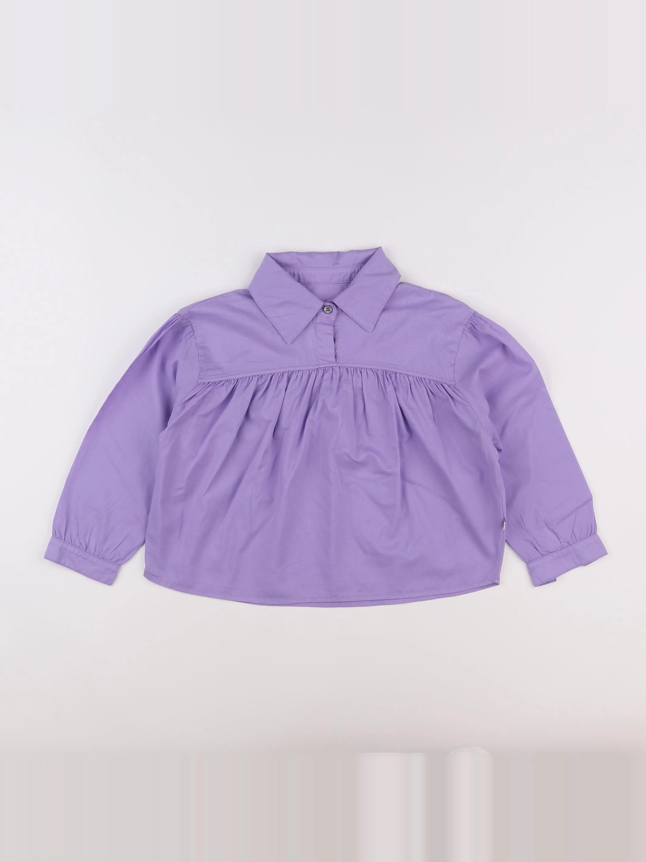 Repose AMS - blouse violet - 6 ans