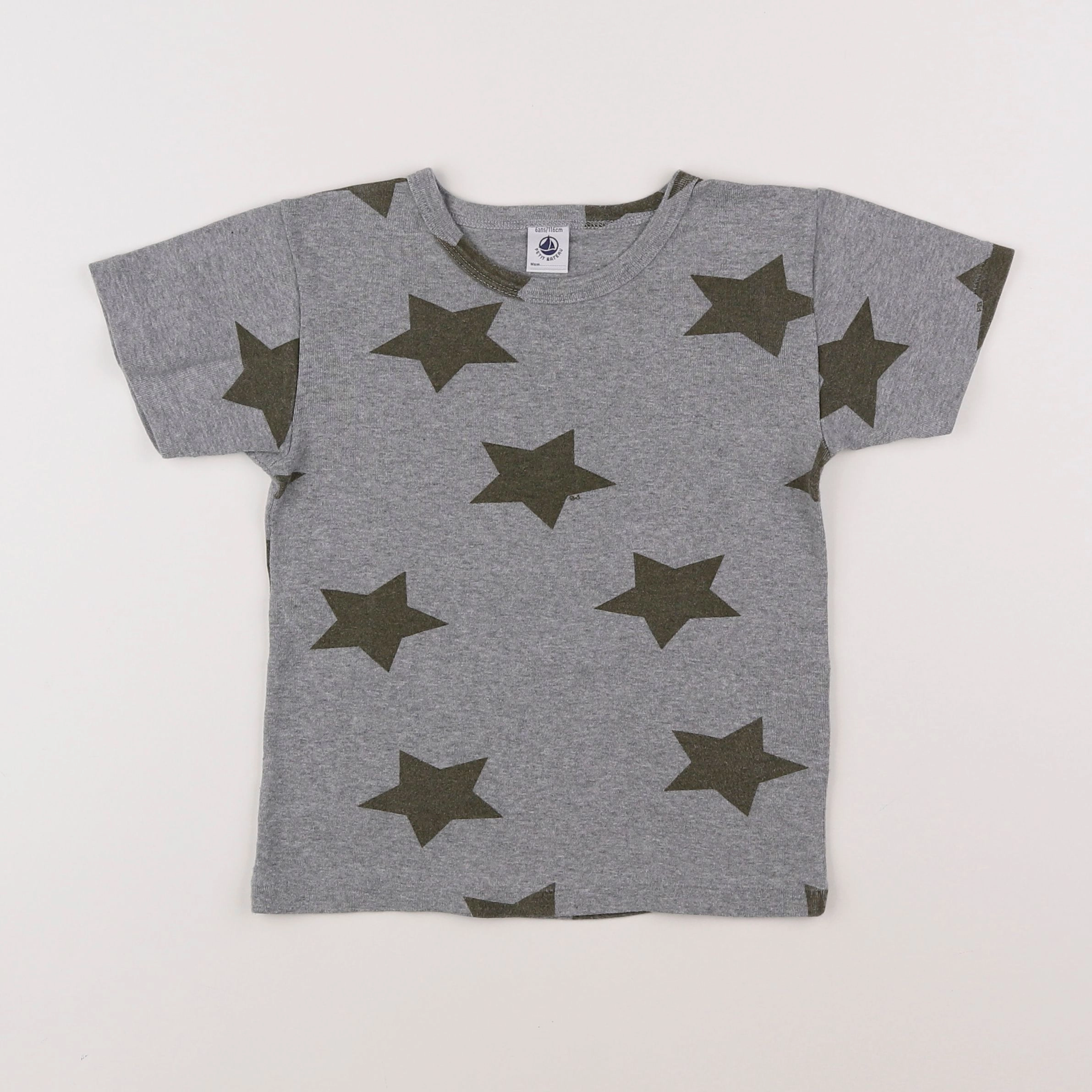 Petit Bateau - maillot de corps gris - 6 ans