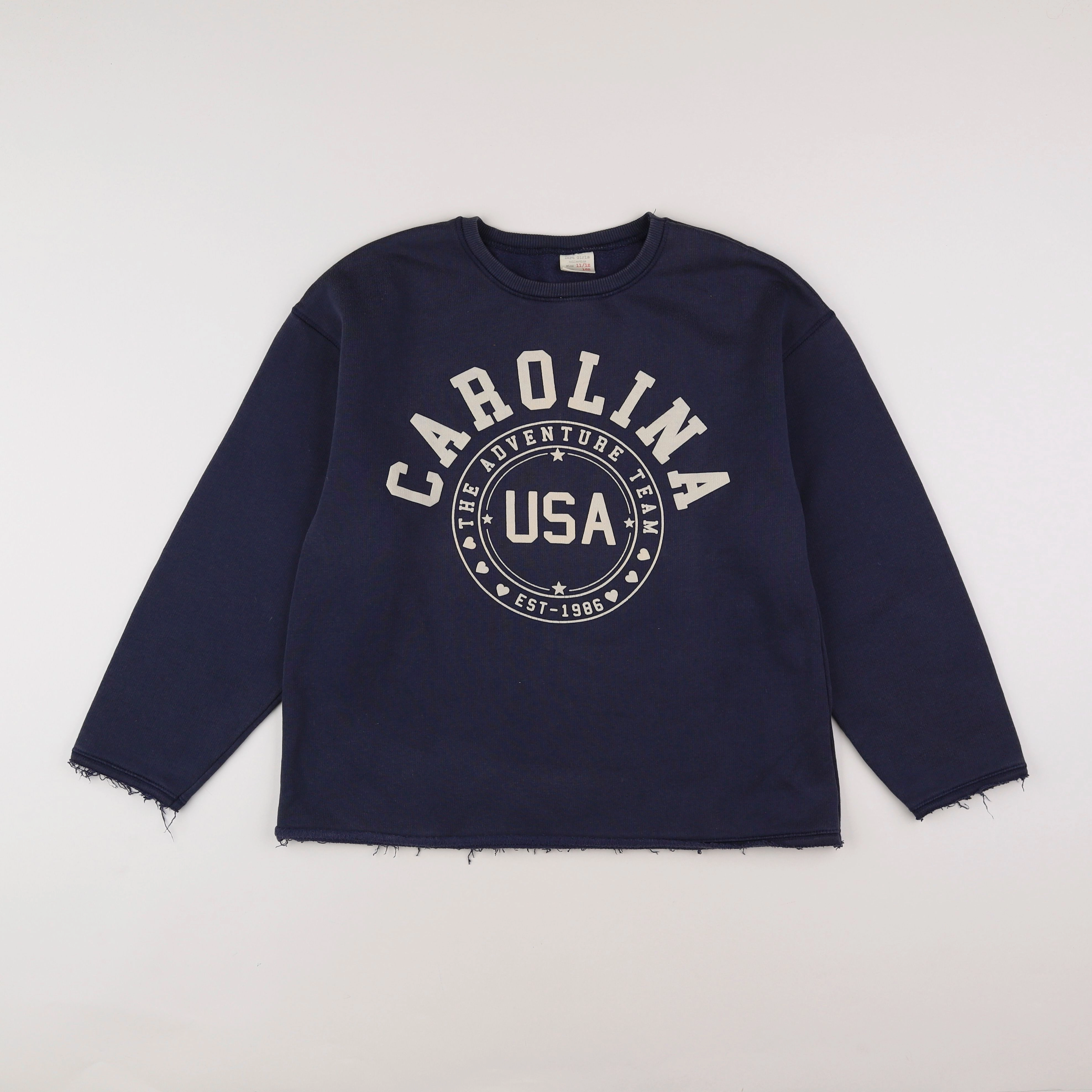 Zara - sweat bleu - 11/12 ans