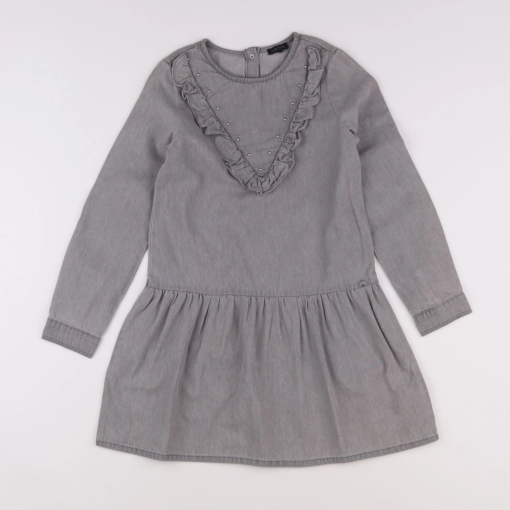 IKKS - robe gris - 8 ans
