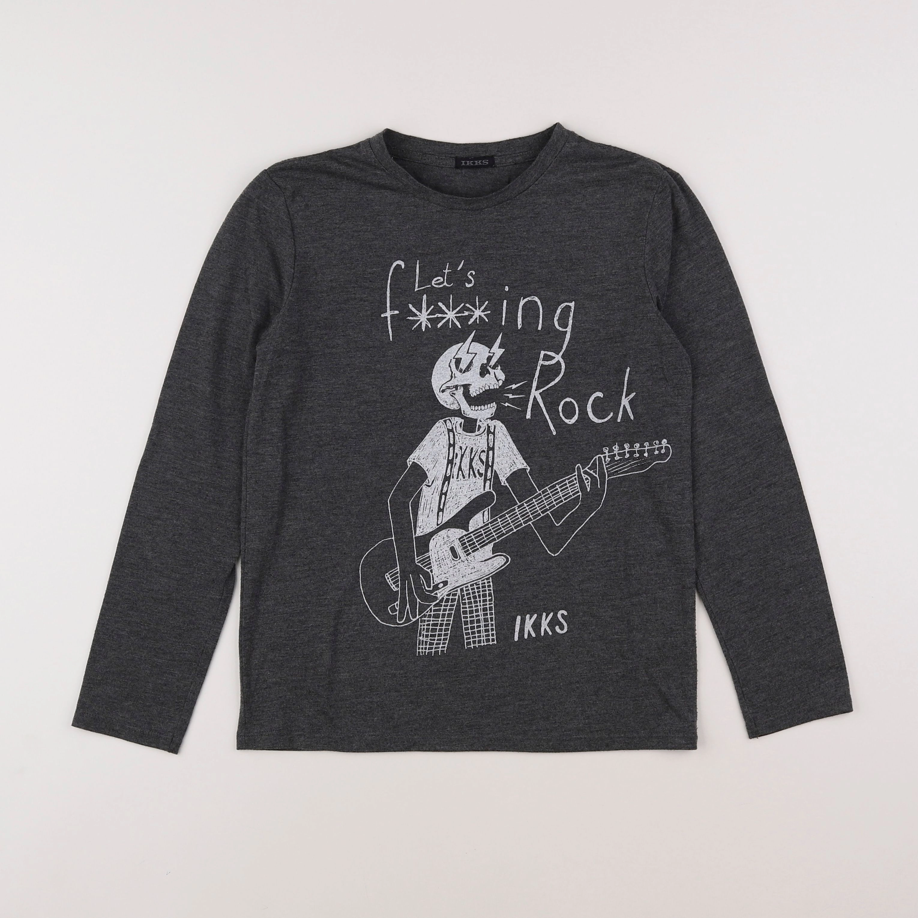 IKKS - tee-shirt gris - 10 ans