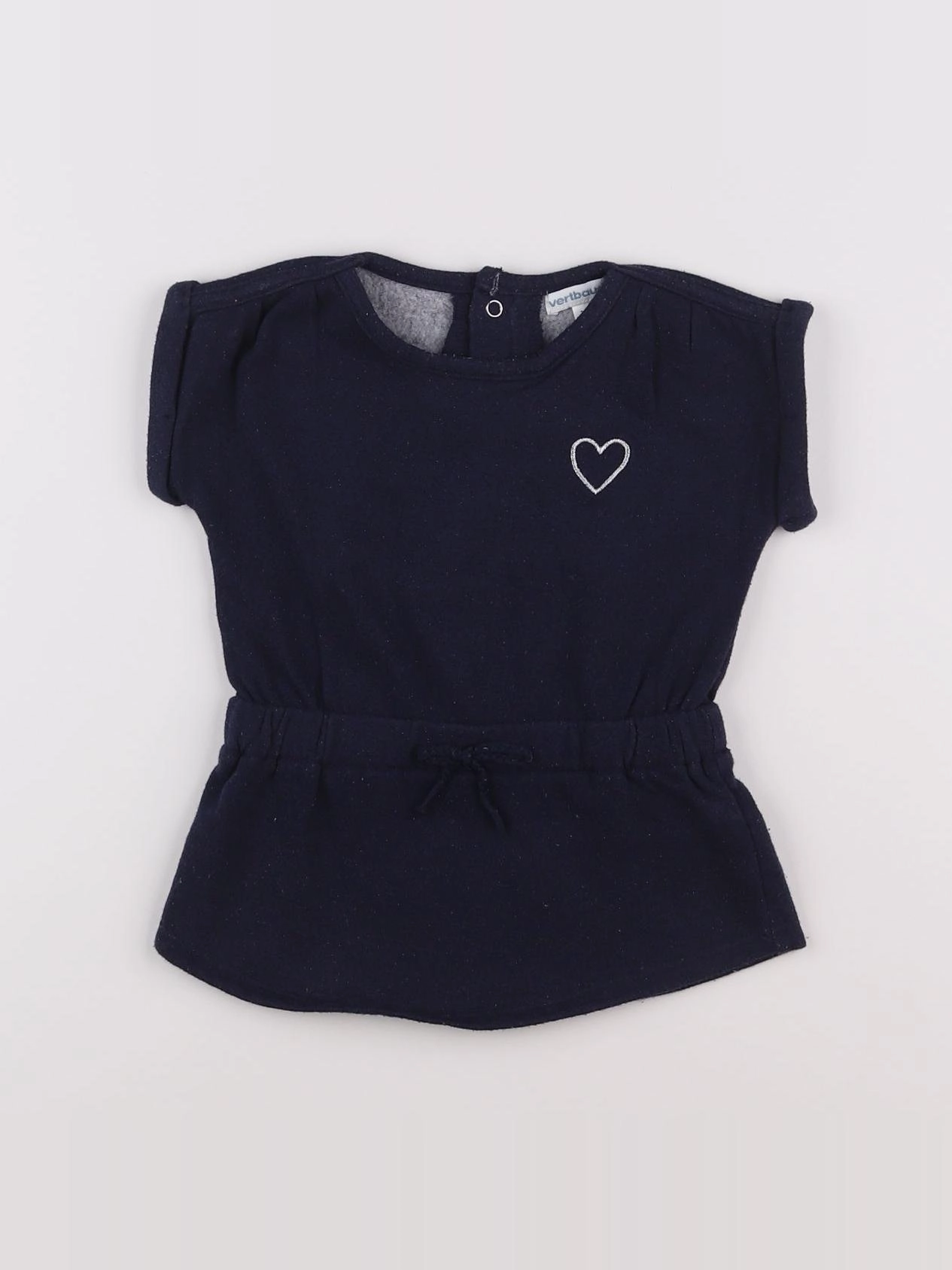 Vertbaudet - robe bleu - 12 mois