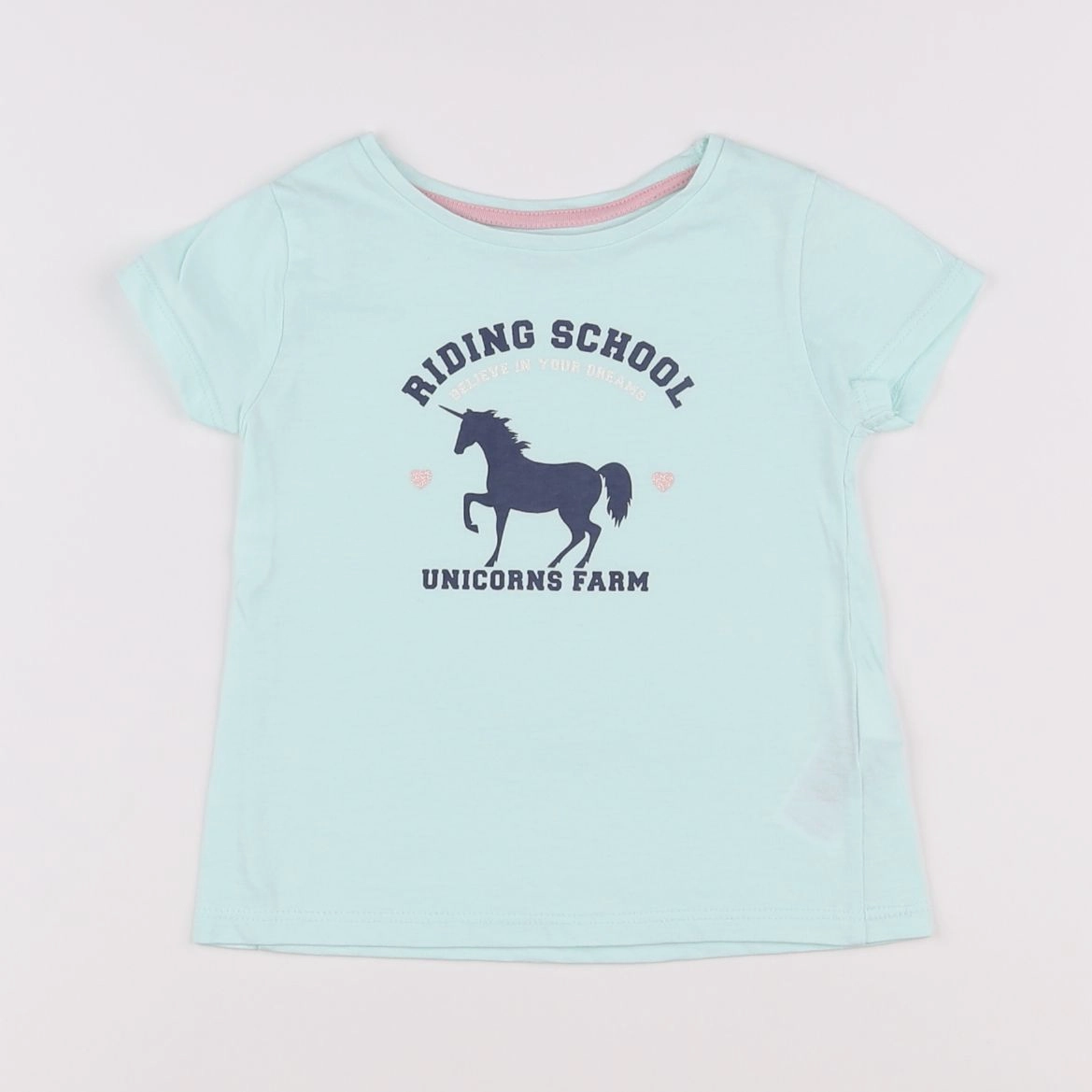 Vertbaudet - tee-shirt vert - 2 ans