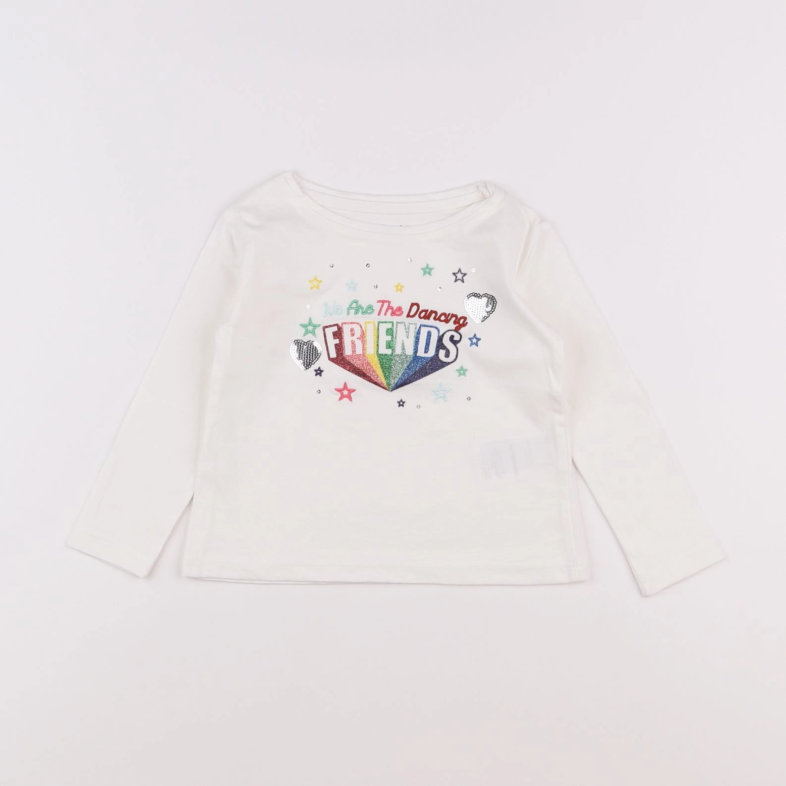 Vertbaudet - tee-shirt blanc - 2 ans