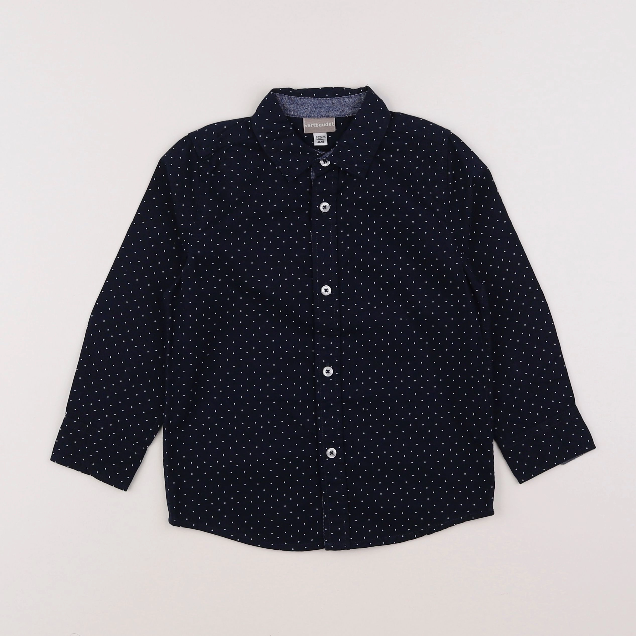 Vertbaudet - chemise bleu - 4 ans