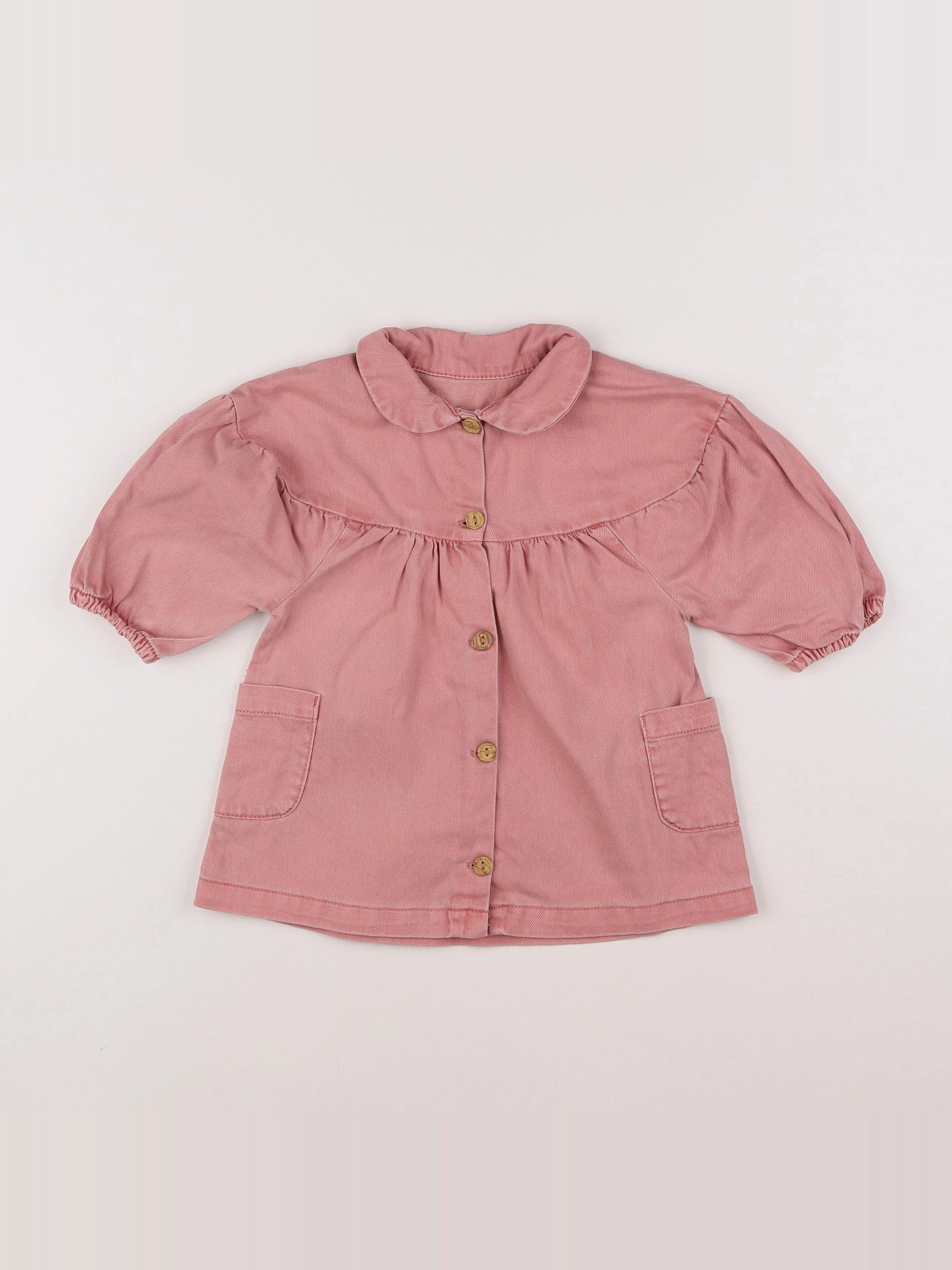 Vertbaudet - robe rose - 12 mois