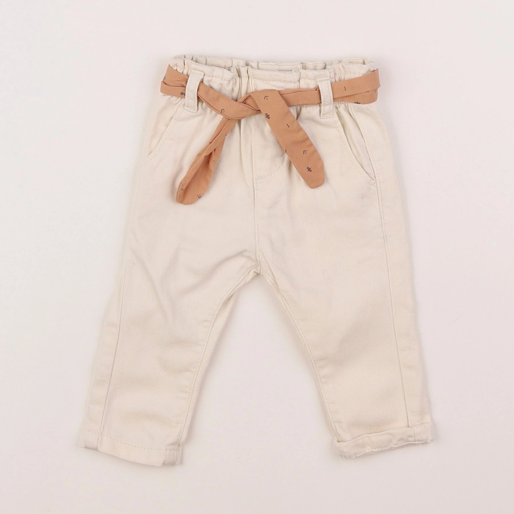 Vertbaudet - jean blanc - 3 mois