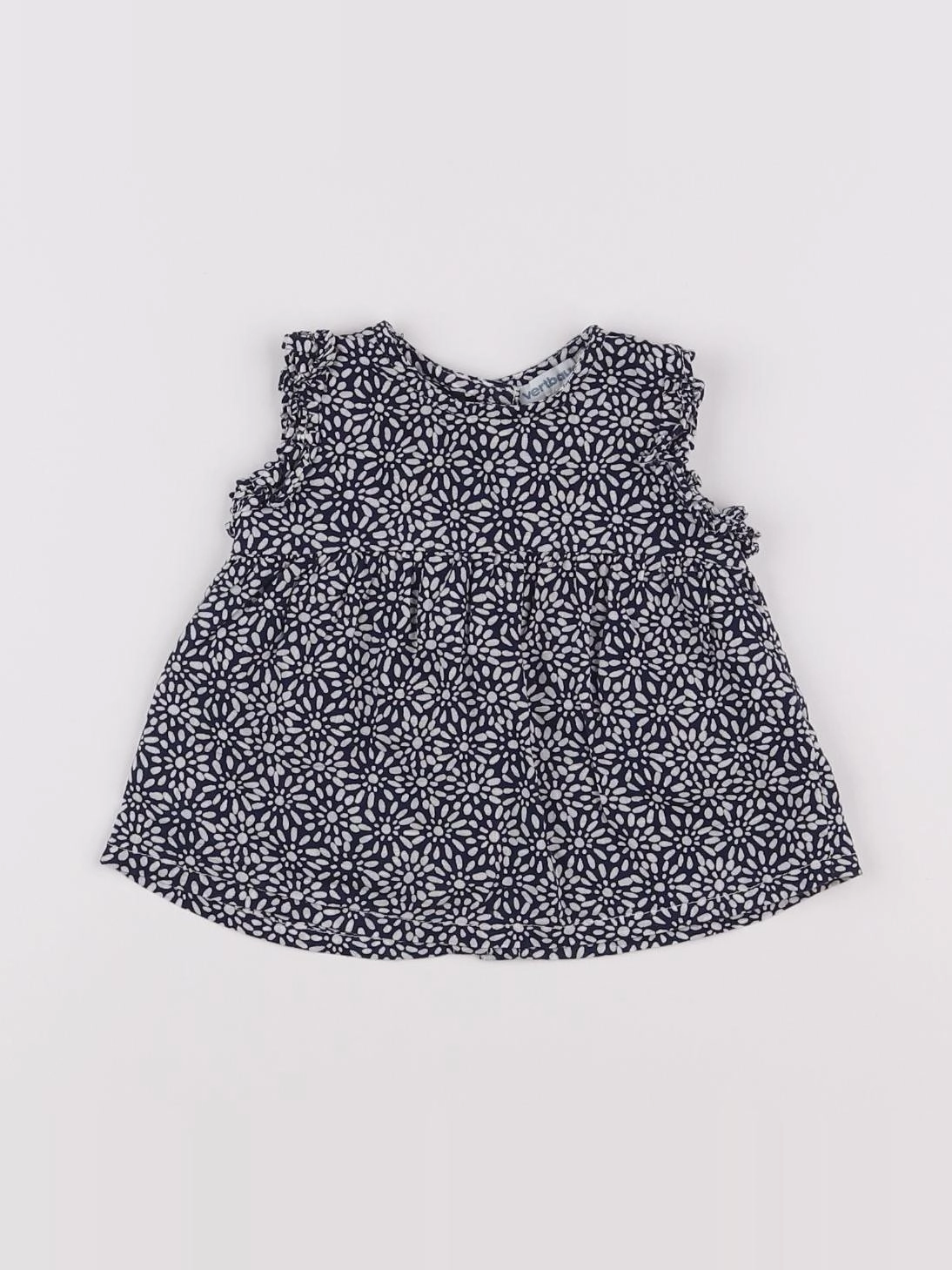 Vertbaudet - blouse bleu - 6 mois