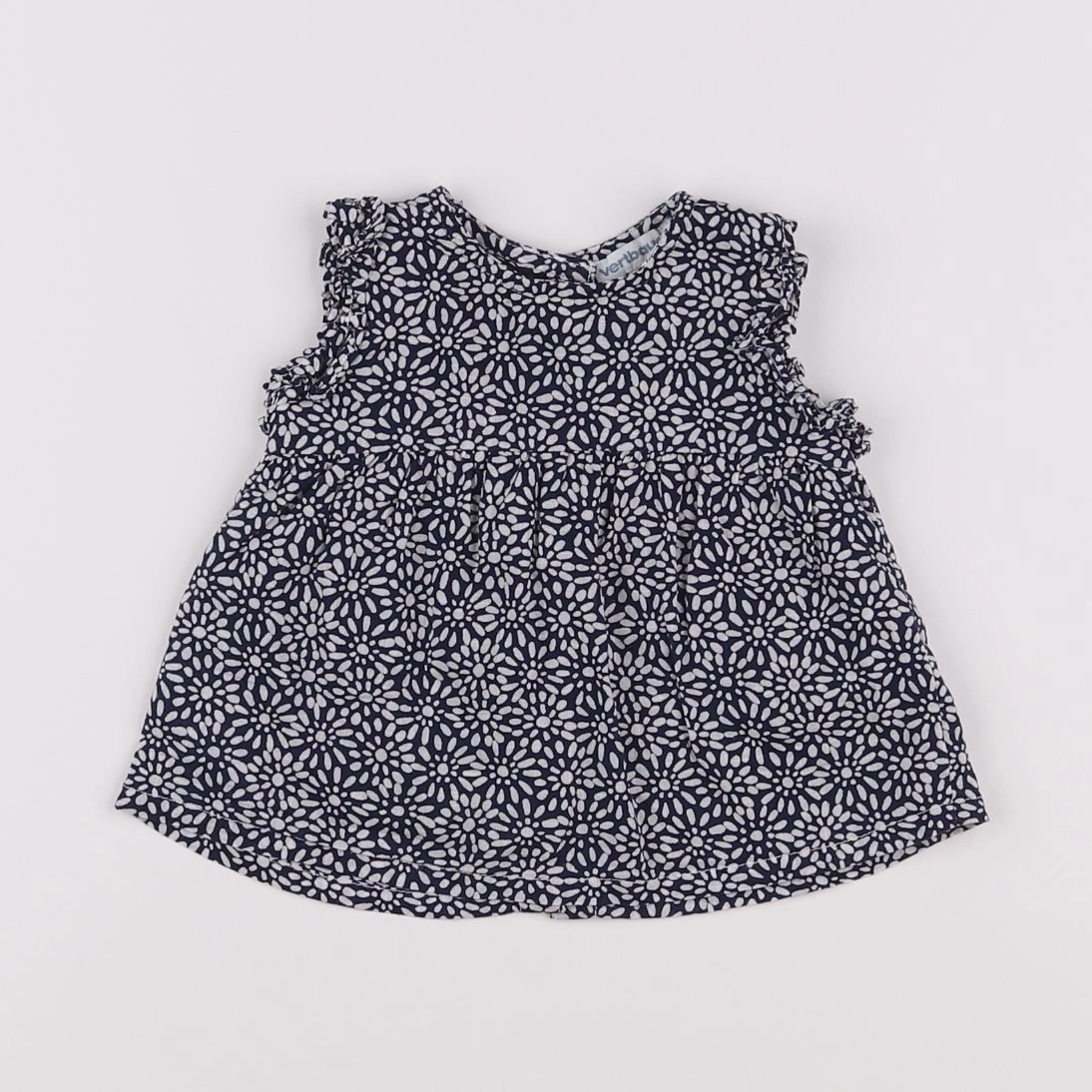 Vertbaudet - blouse bleu - 6 mois