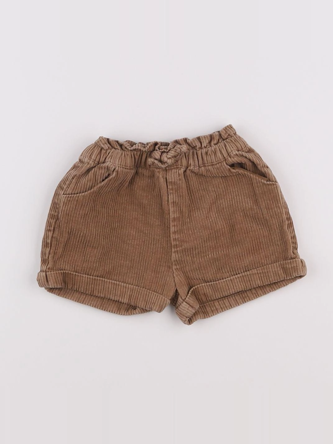 Vertbaudet - short marron - 2 ans