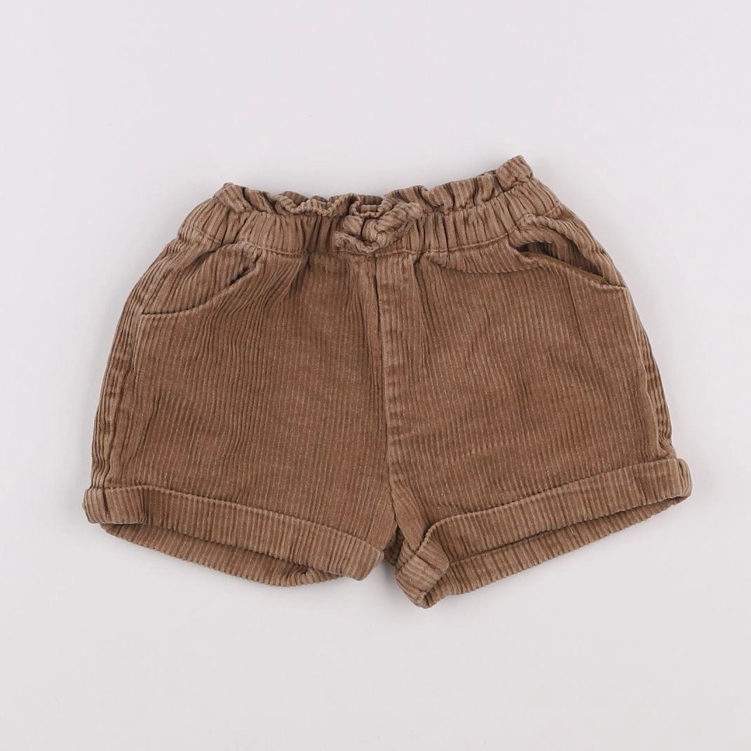 Vertbaudet - short marron - 2 ans