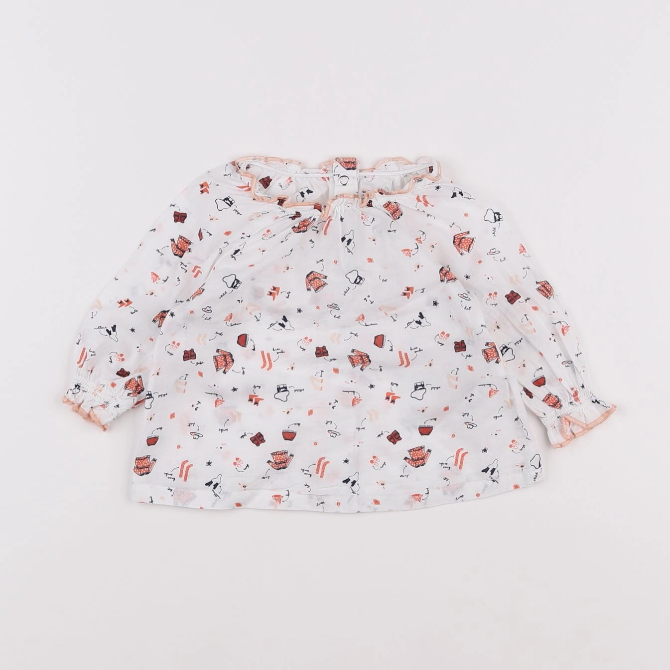 Vertbaudet - blouse blanc - 6 mois