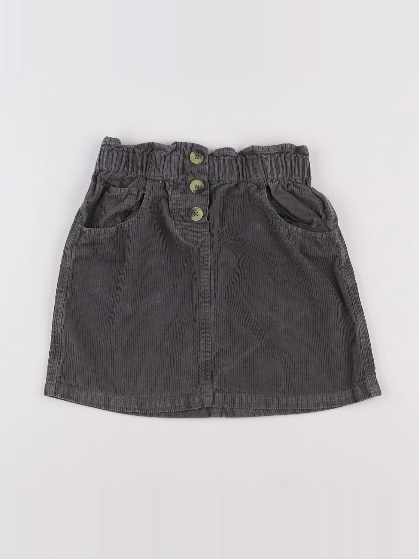 Little Cigogne - jupe gris - 10 ans