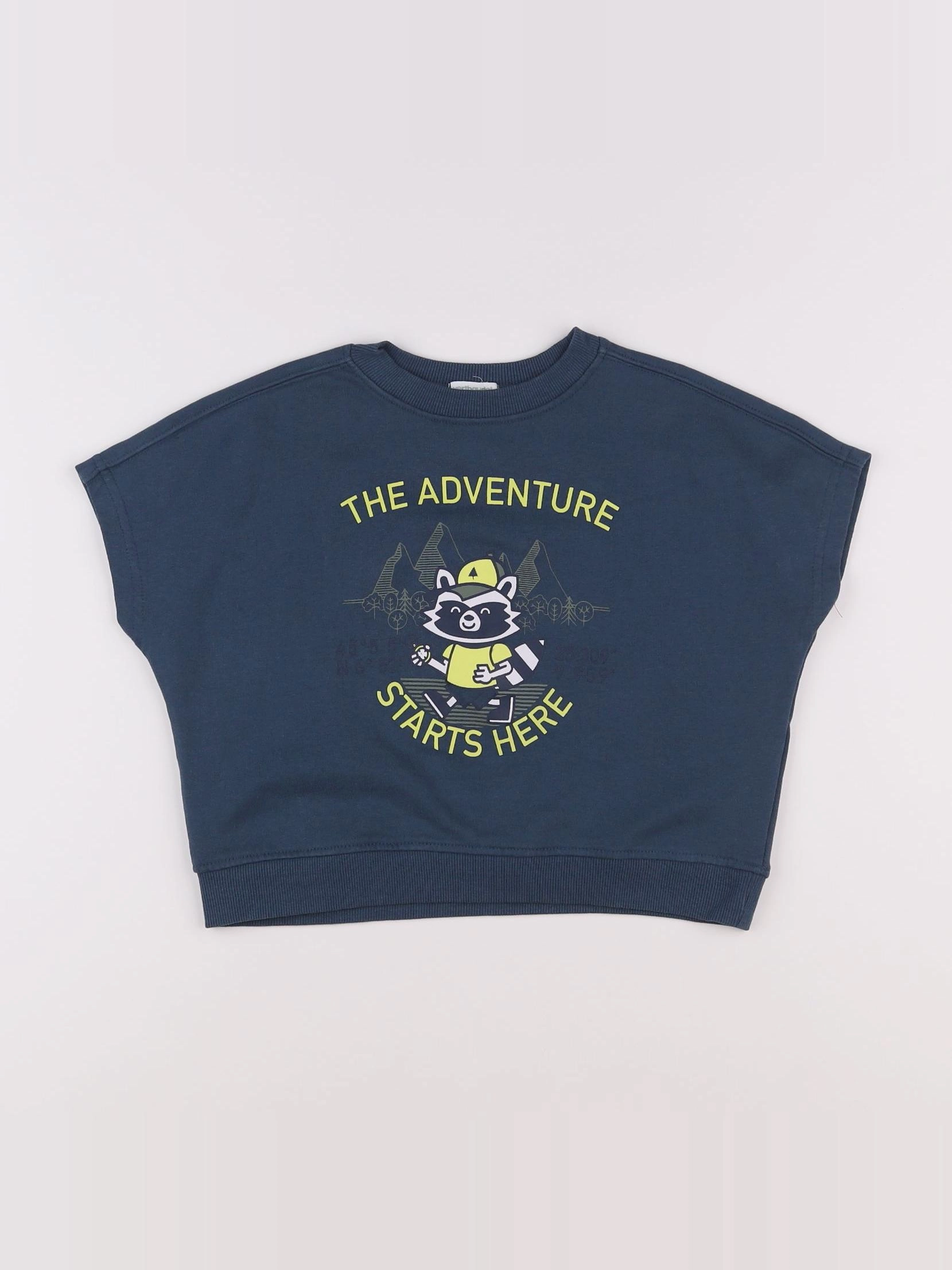 Vertbaudet - sweat bleu - 5 ans