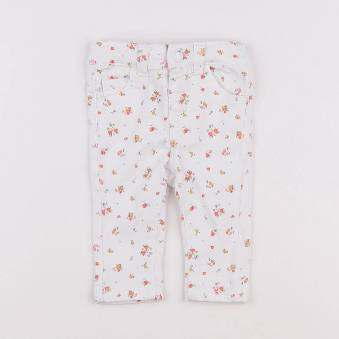Vertbaudet - pantalon blanc - 3 mois