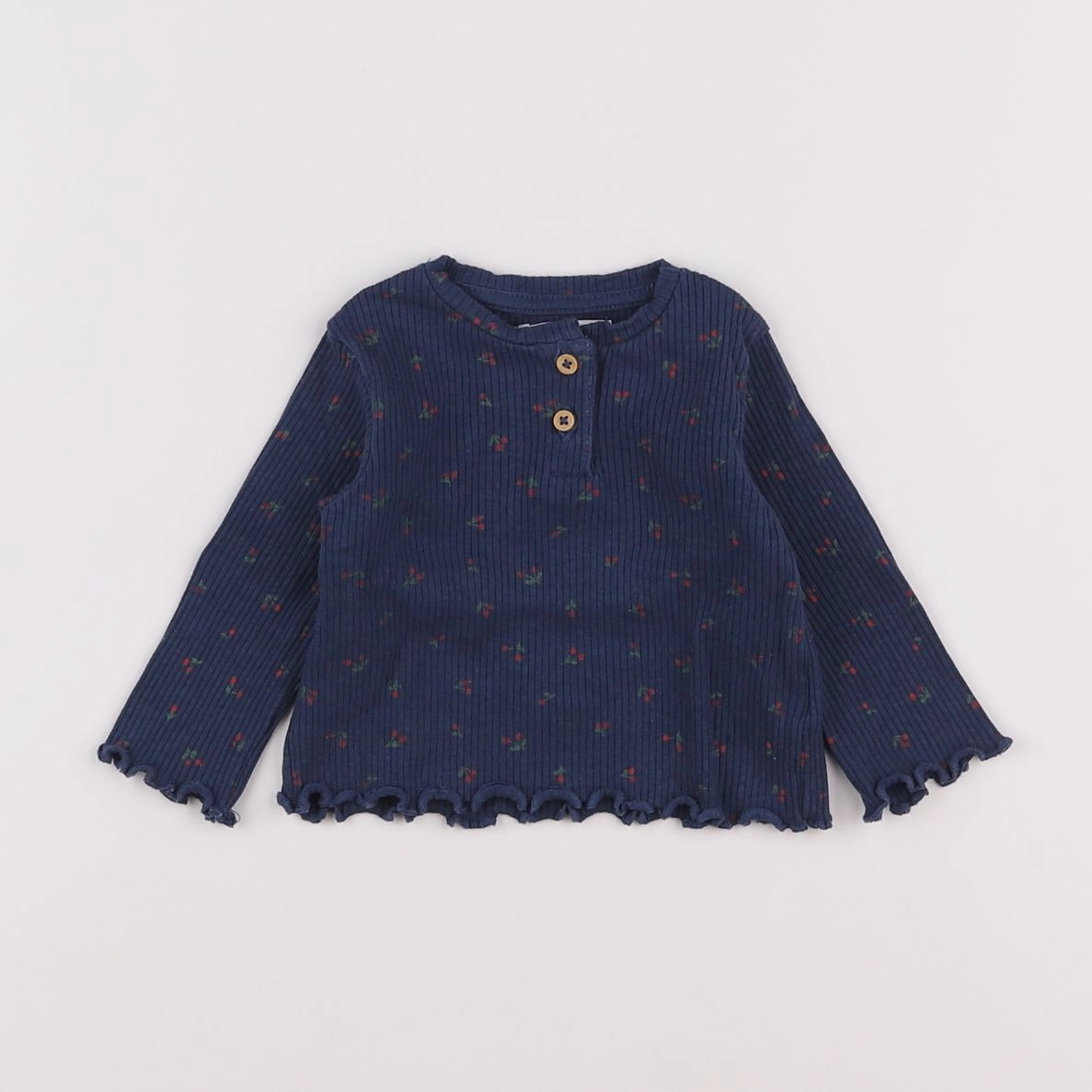 Vertbaudet - tee-shirt bleu - 6 mois
