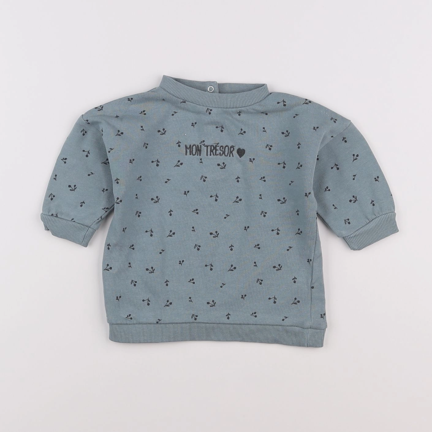 Vertbaudet - sweat vert - 6 mois