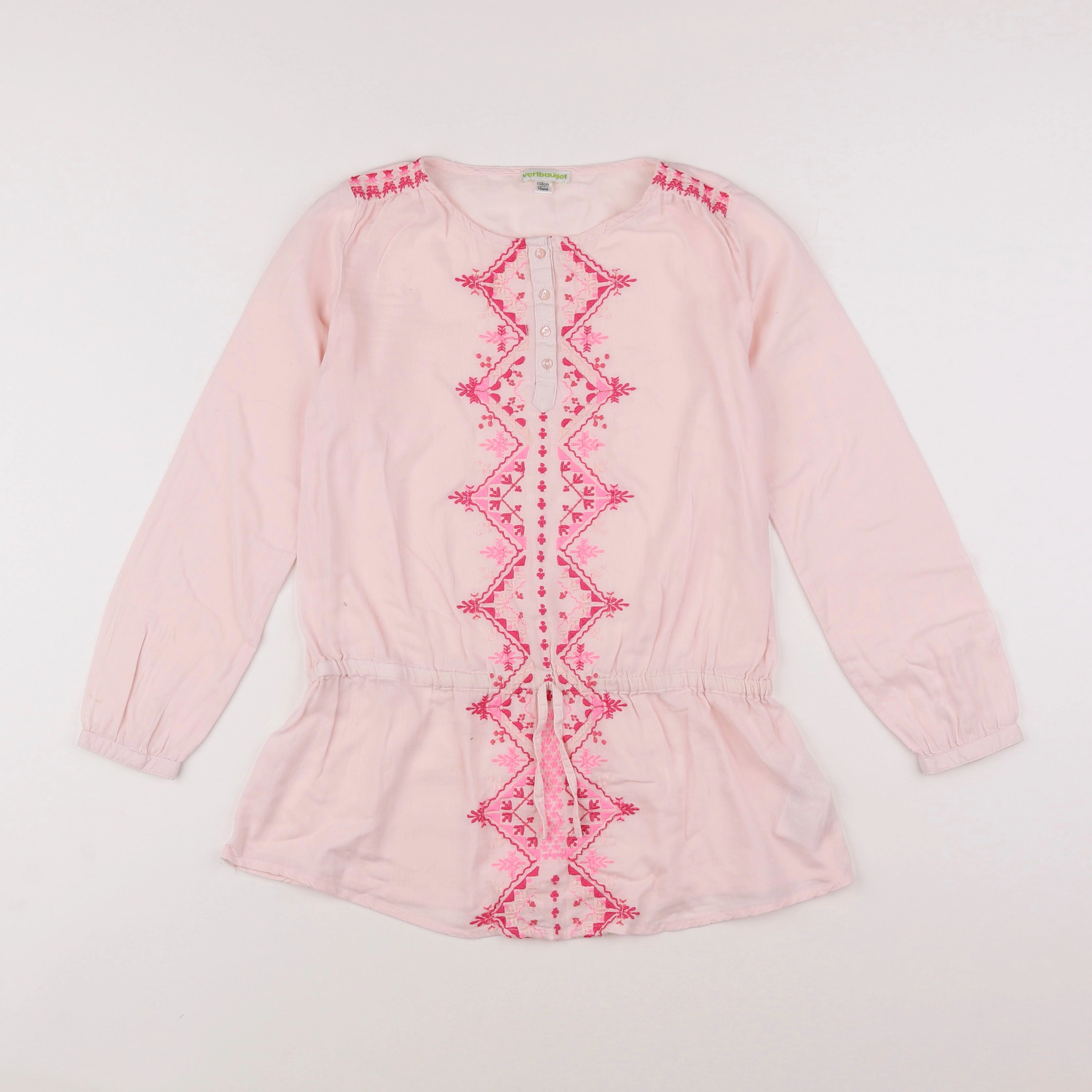 Vertbaudet - blouse rose - 10 ans