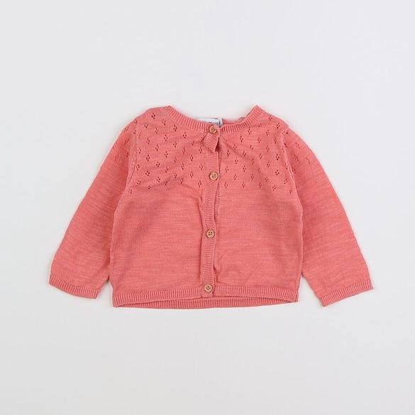 Vertbaudet - gilet rose - 3 mois