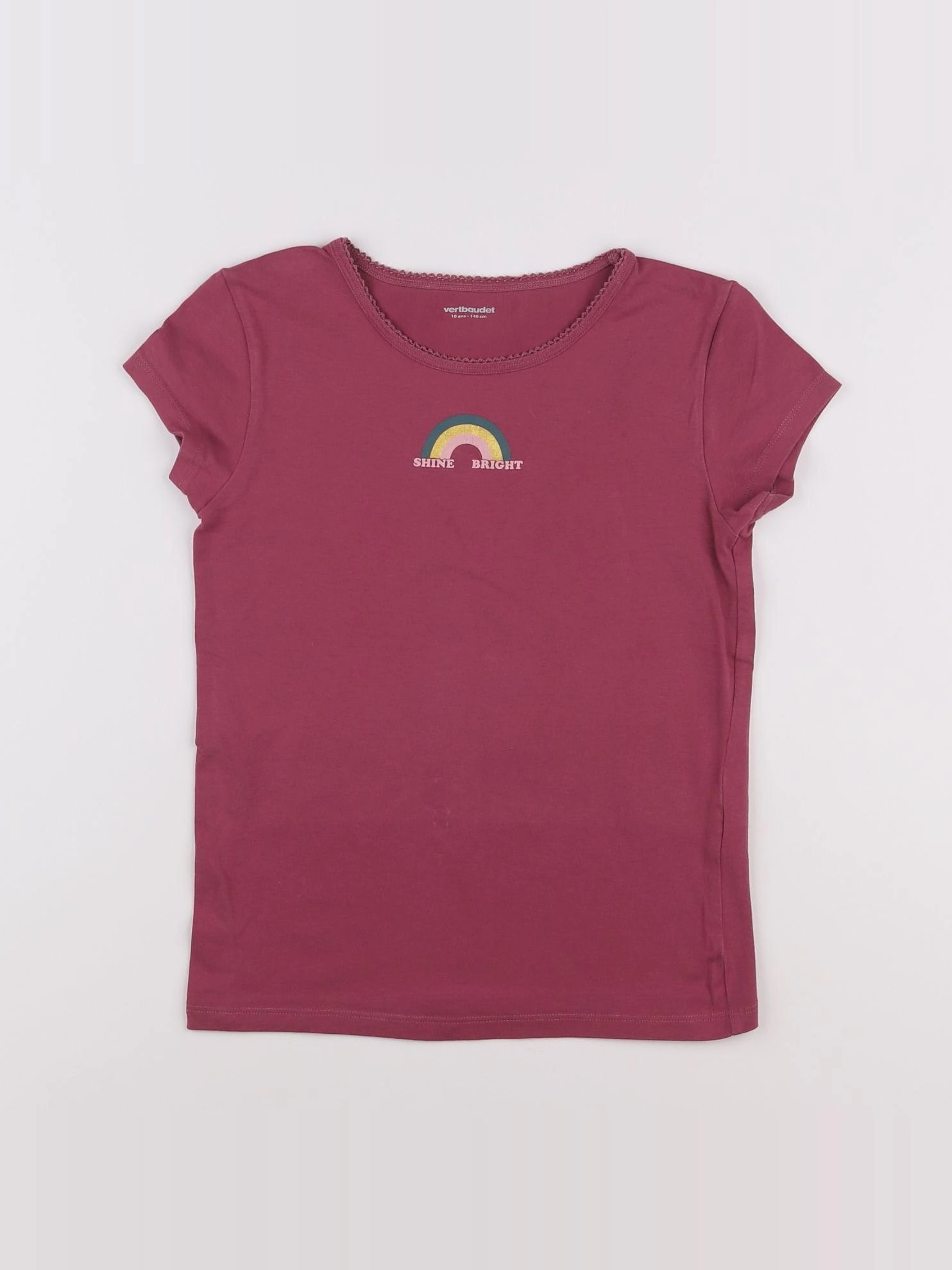 Vertbaudet - maillot de corps violet - 10 ans