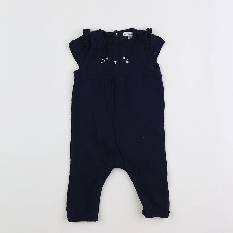 Vertbaudet - combinaison bleu - 6 mois
