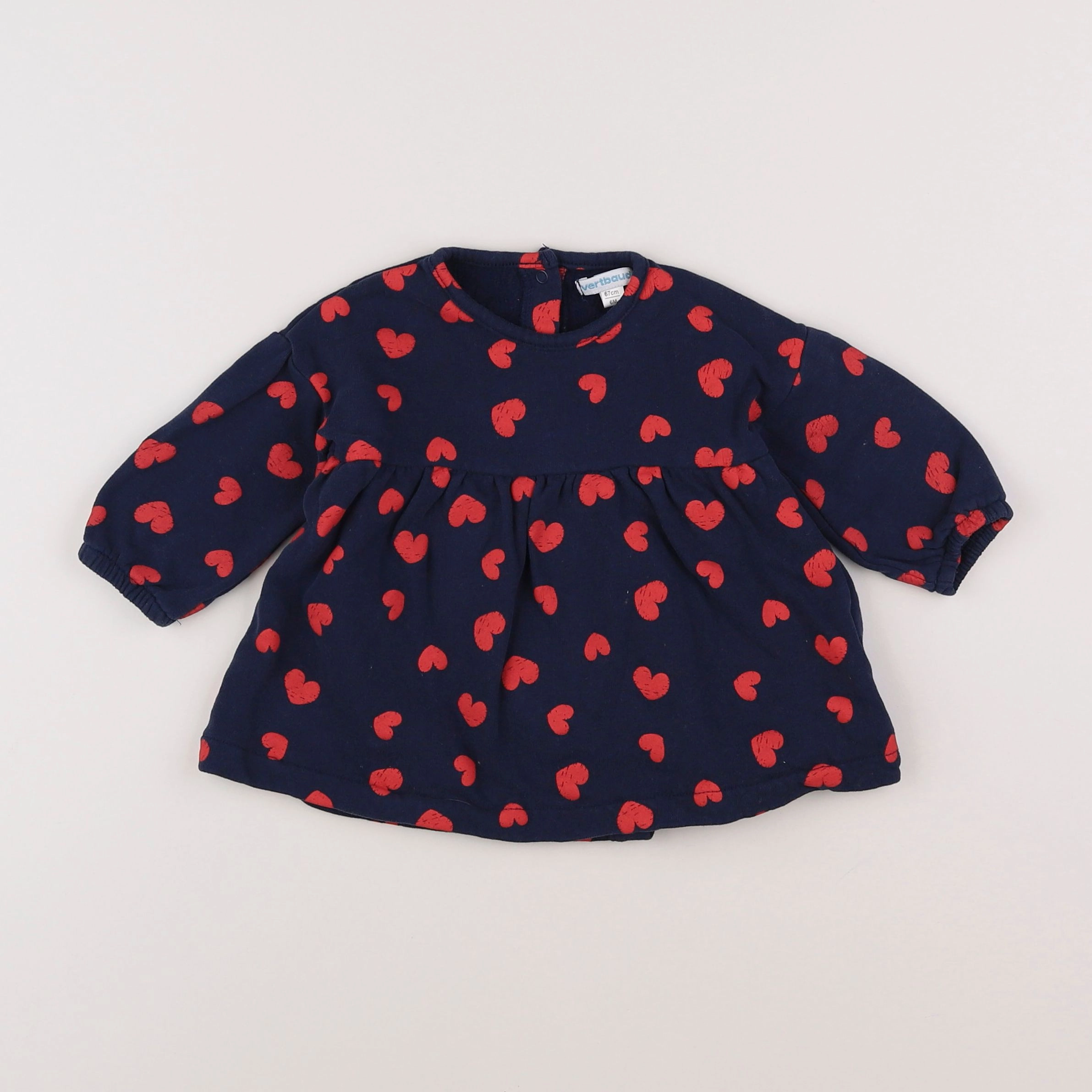 Vertbaudet - robe bleu - 6 mois