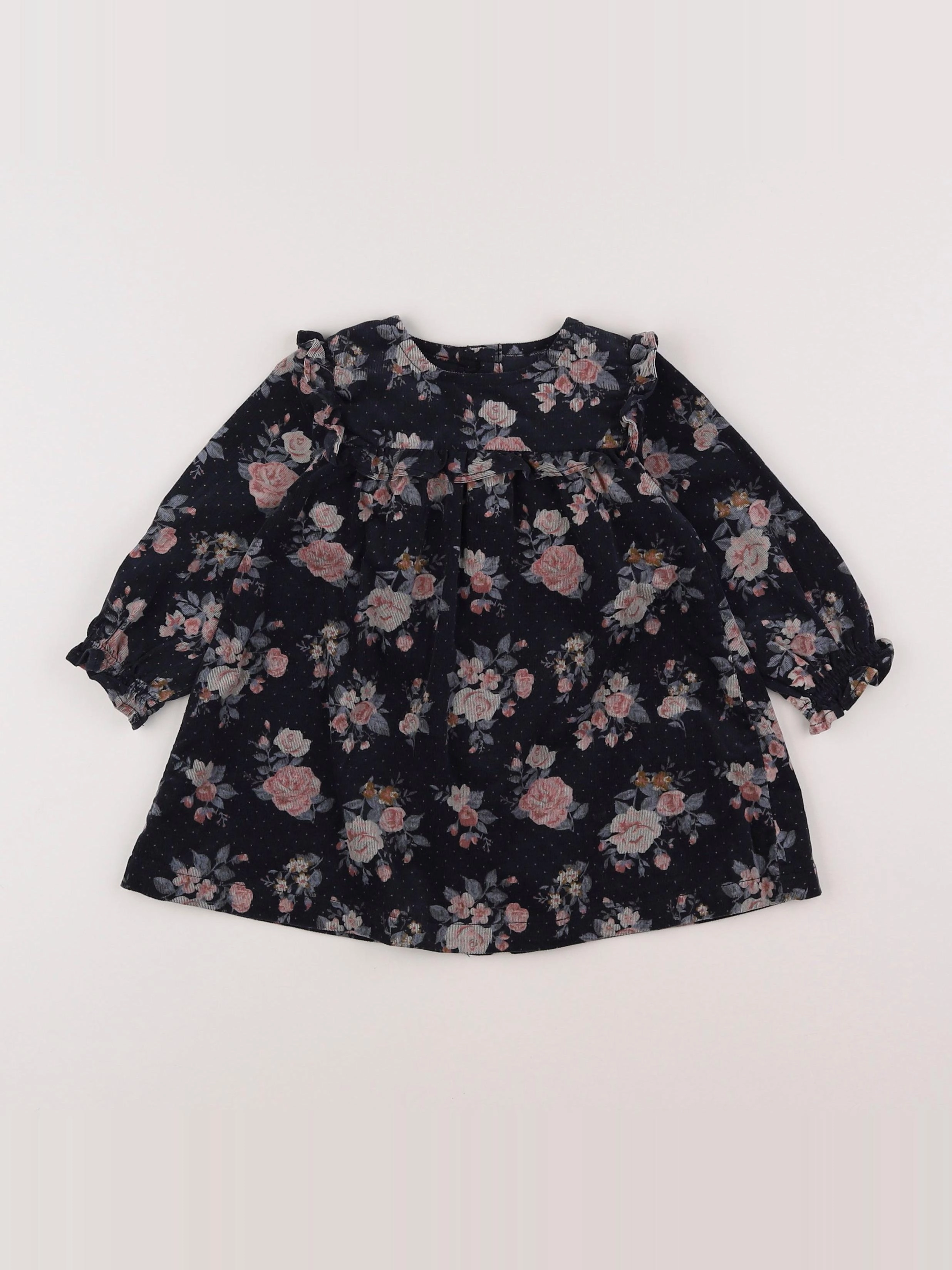 Vertbaudet - robe bleu - 9 mois