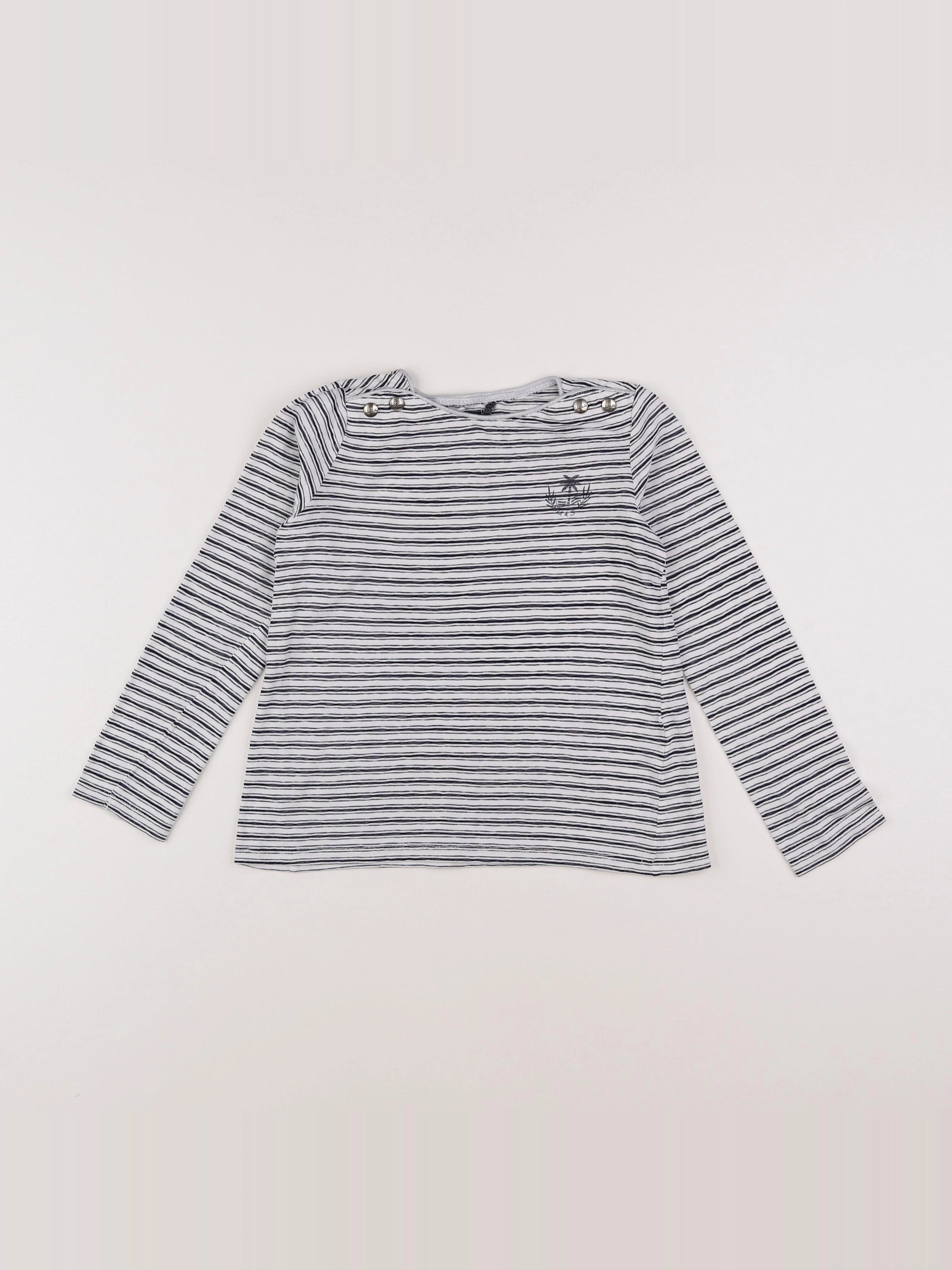 IKKS - tee-shirt blanc - 8 ans