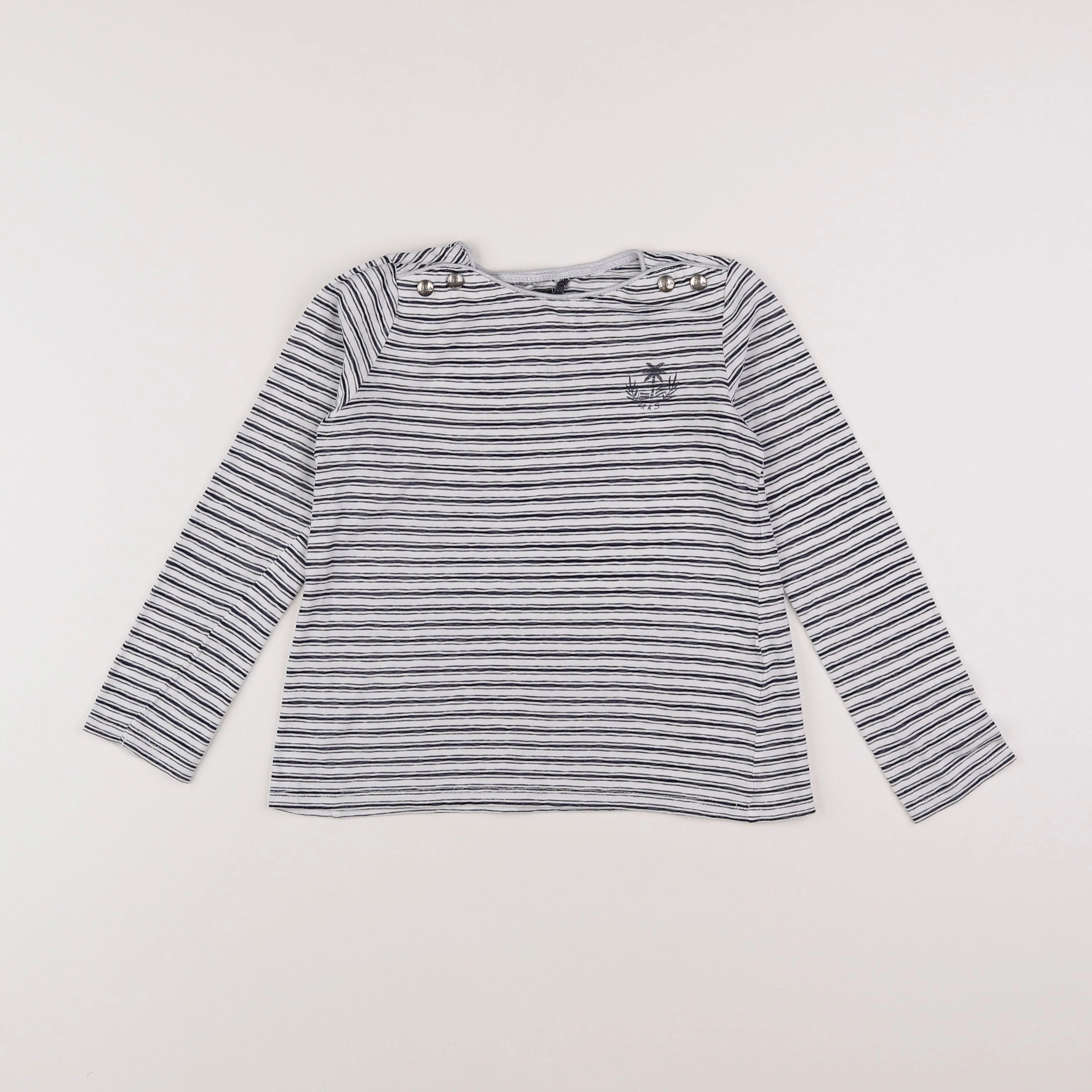 IKKS - tee-shirt blanc - 8 ans