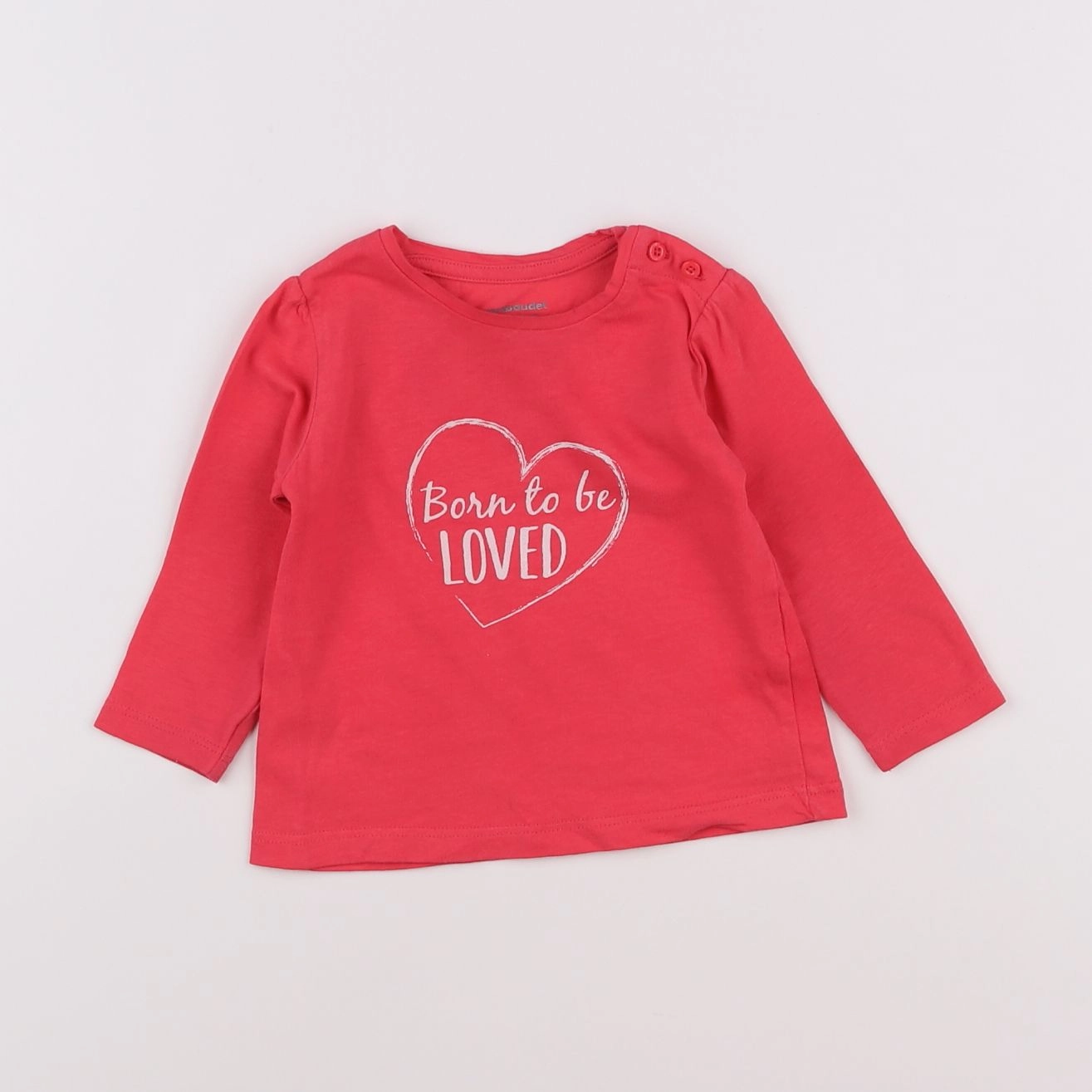Vertbaudet - tee-shirt rose - 6 mois
