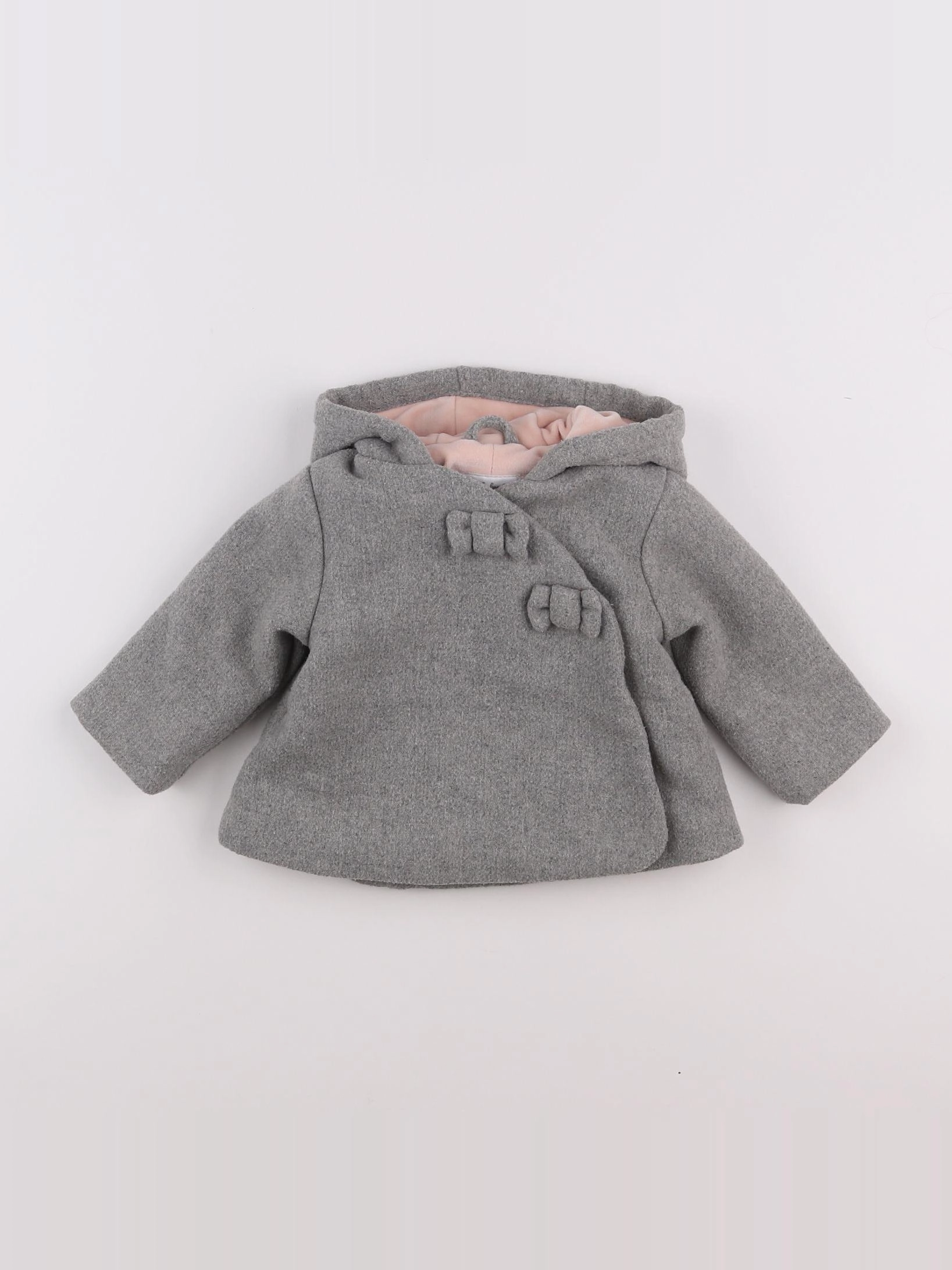 Vertbaudet - manteau gris - 6 mois