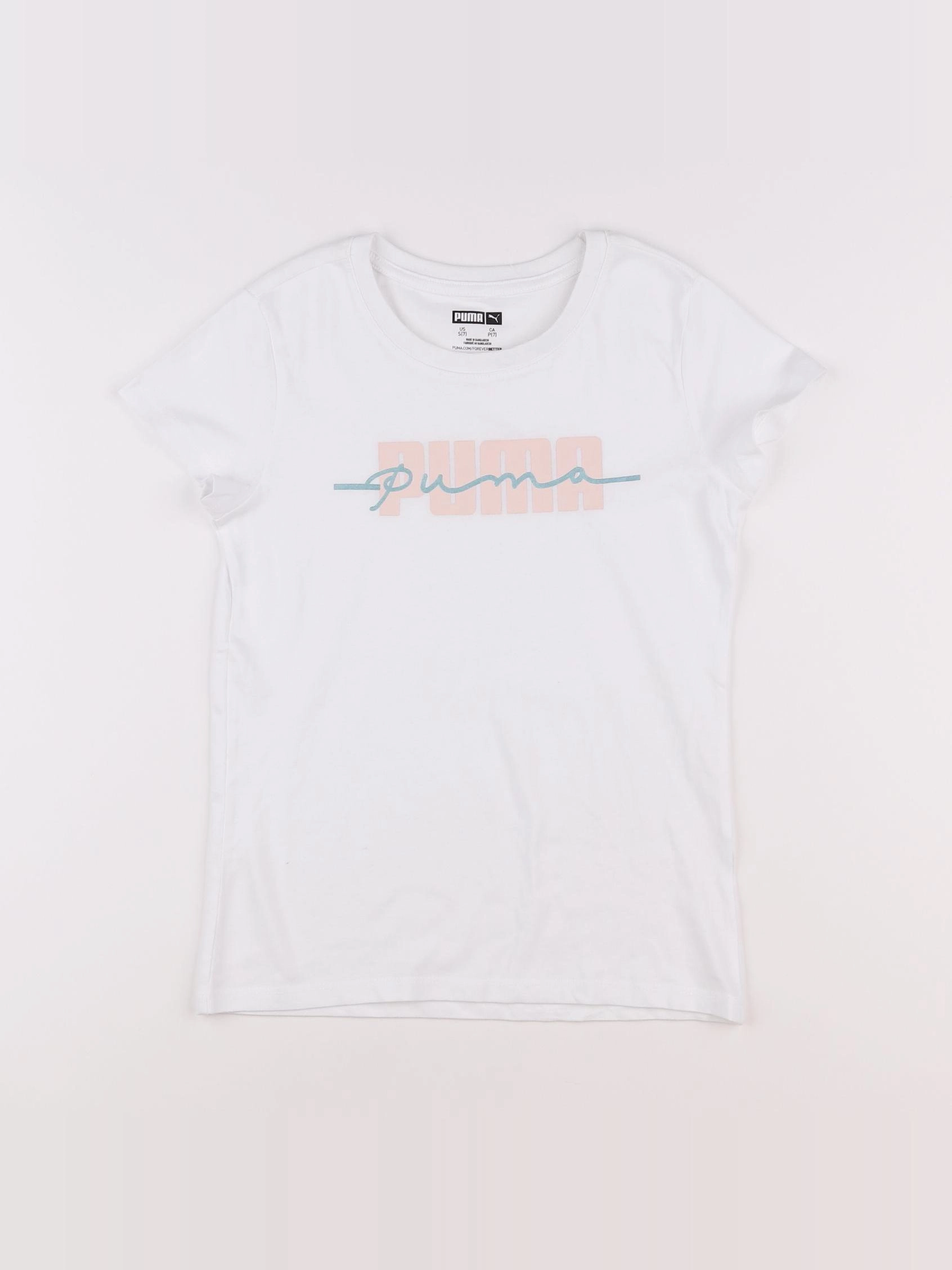 Puma - tee-shirt blanc - 7 ans