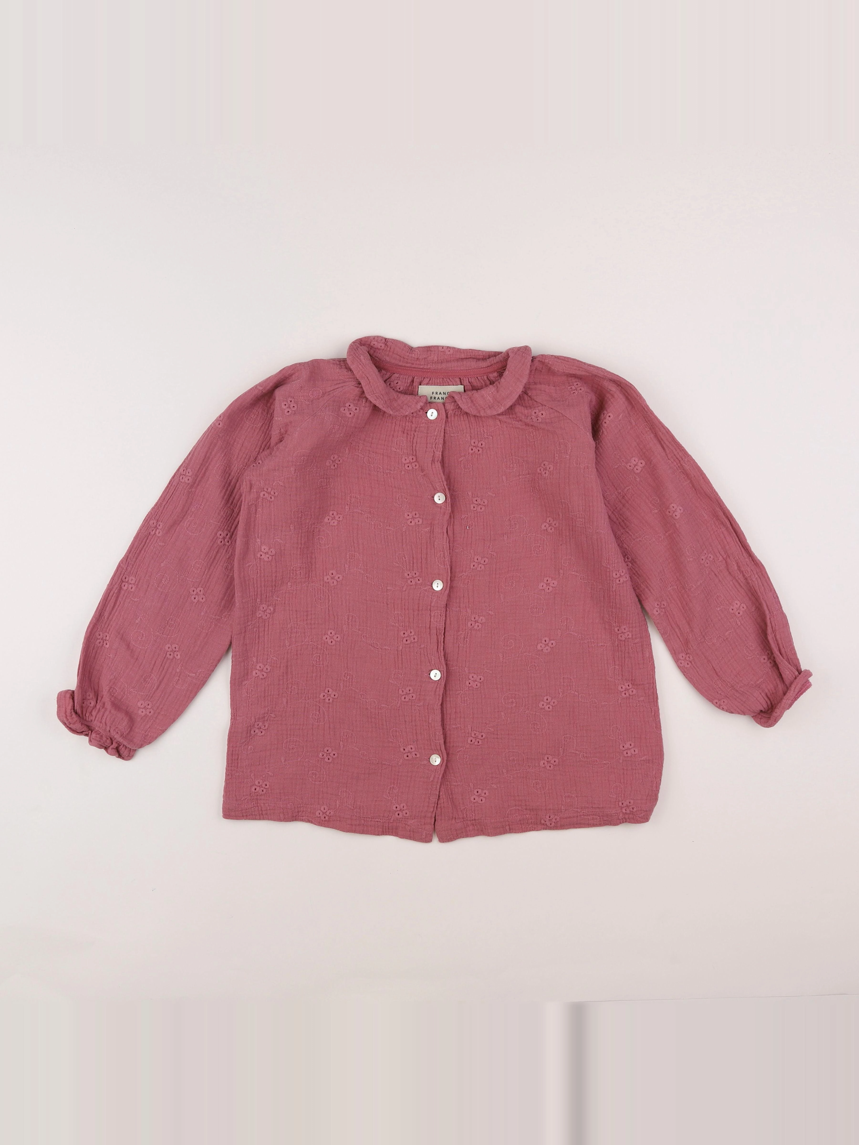 Frangin Frangine - chemise rose - 12 ans