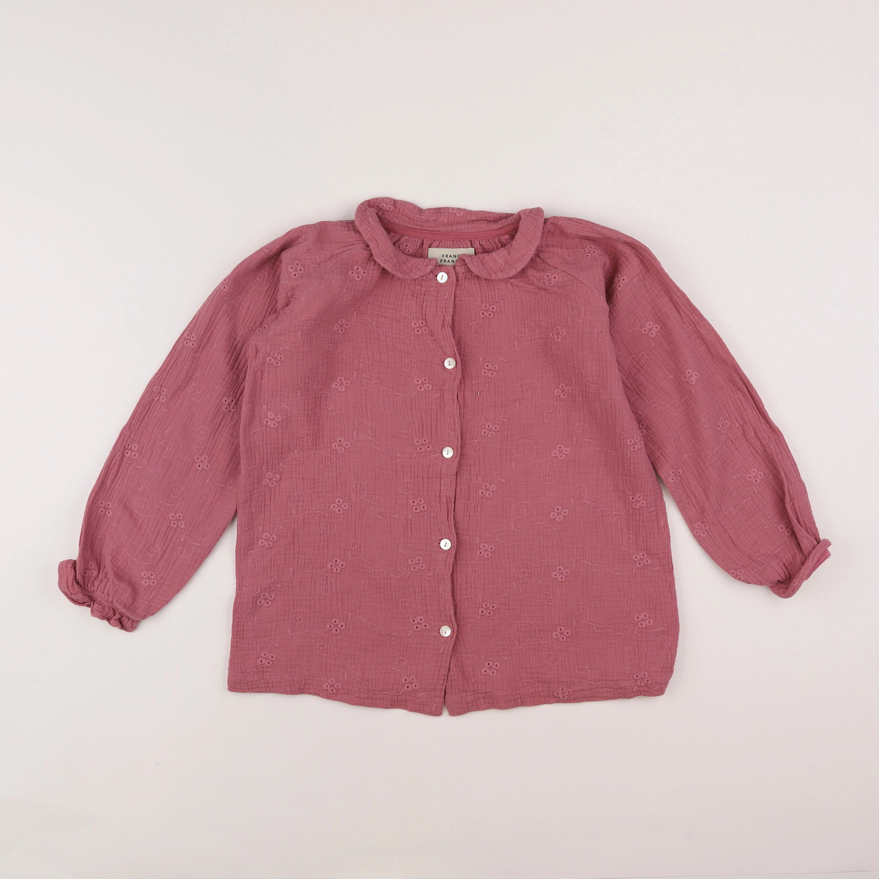 Frangin Frangine - chemise rose - 12 ans