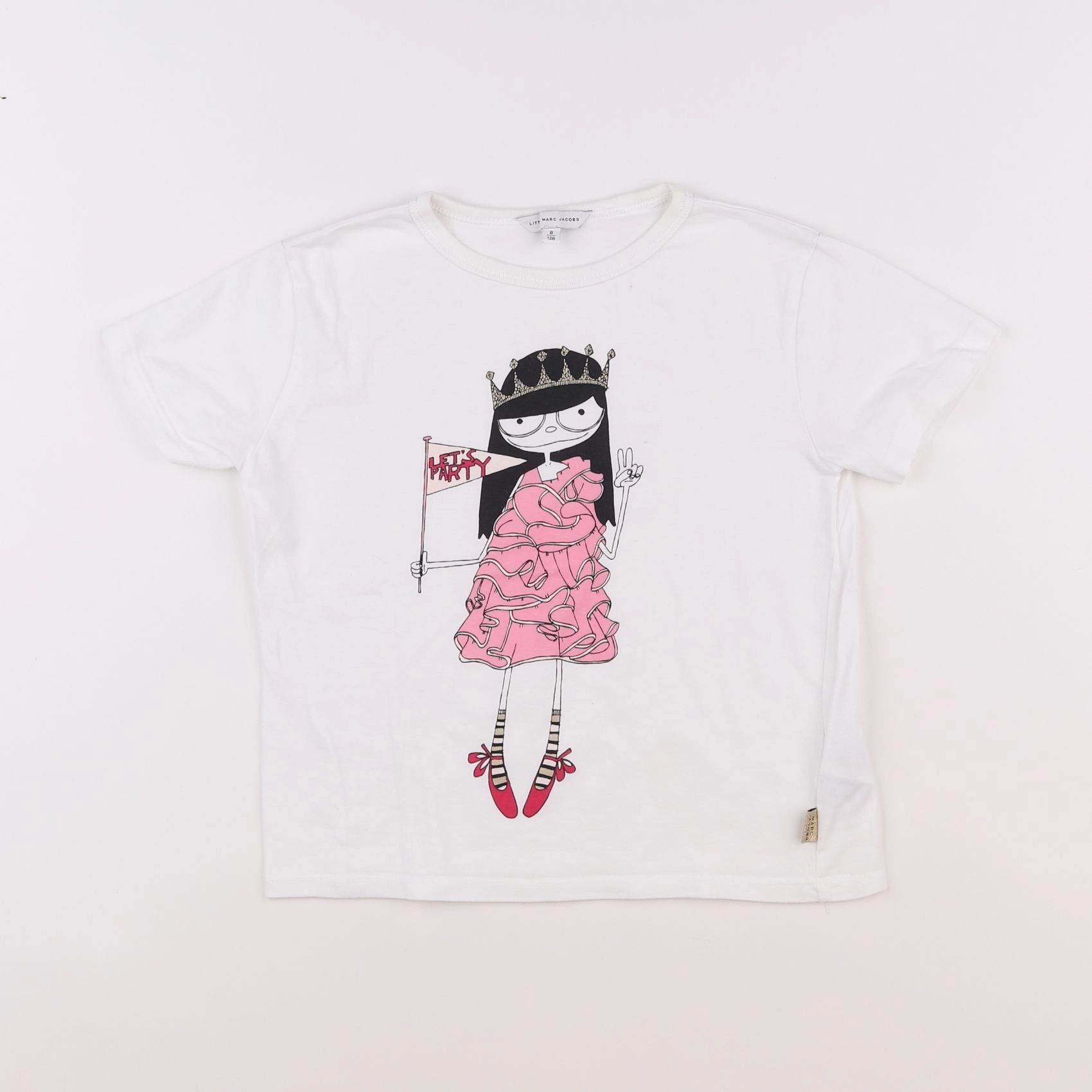 Little marc jacobs - tee-shirt blanc - 8 ans