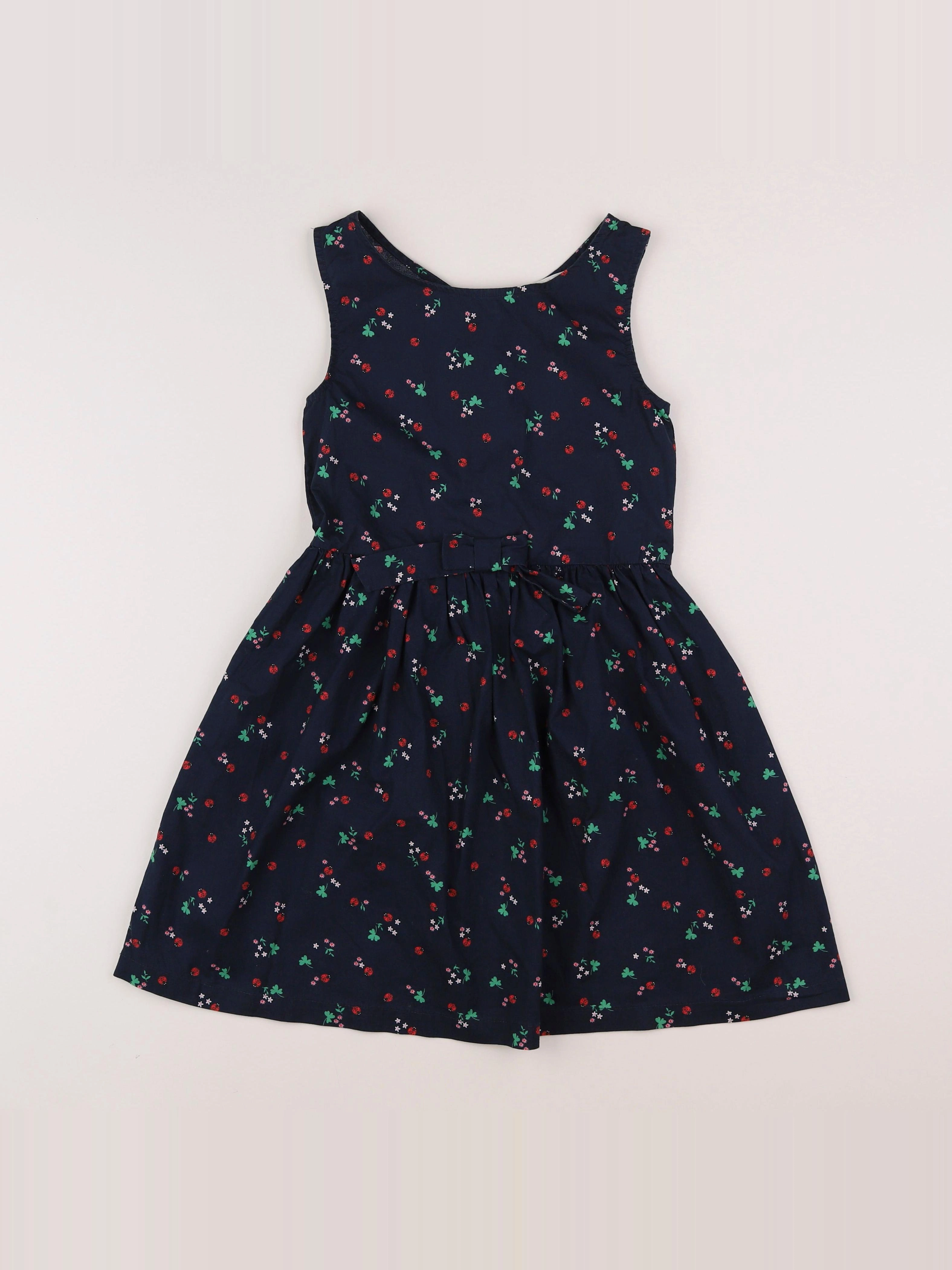 H&M - robe bleu - 8/9 ans