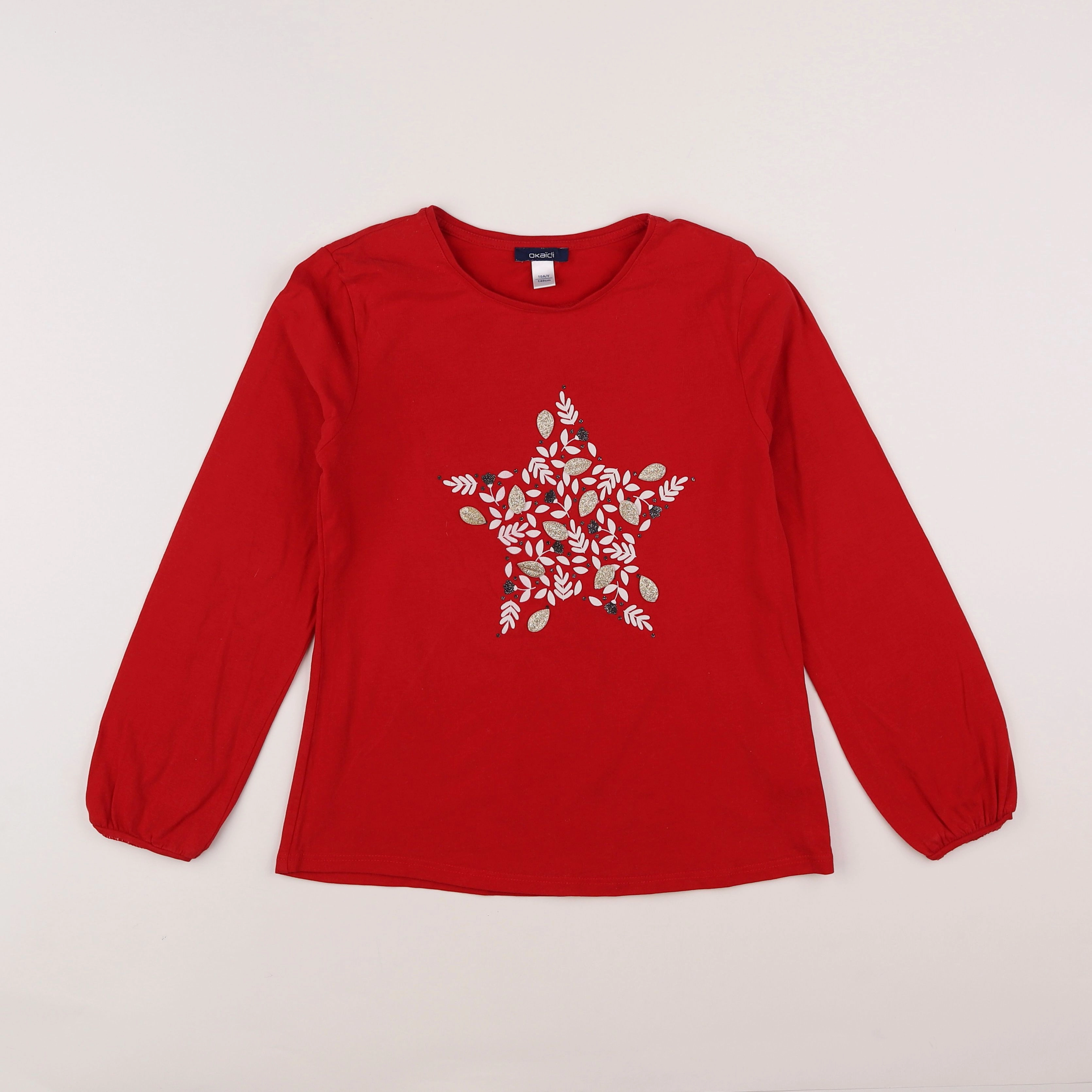 Okaidi - tee-shirt rouge - 10 ans