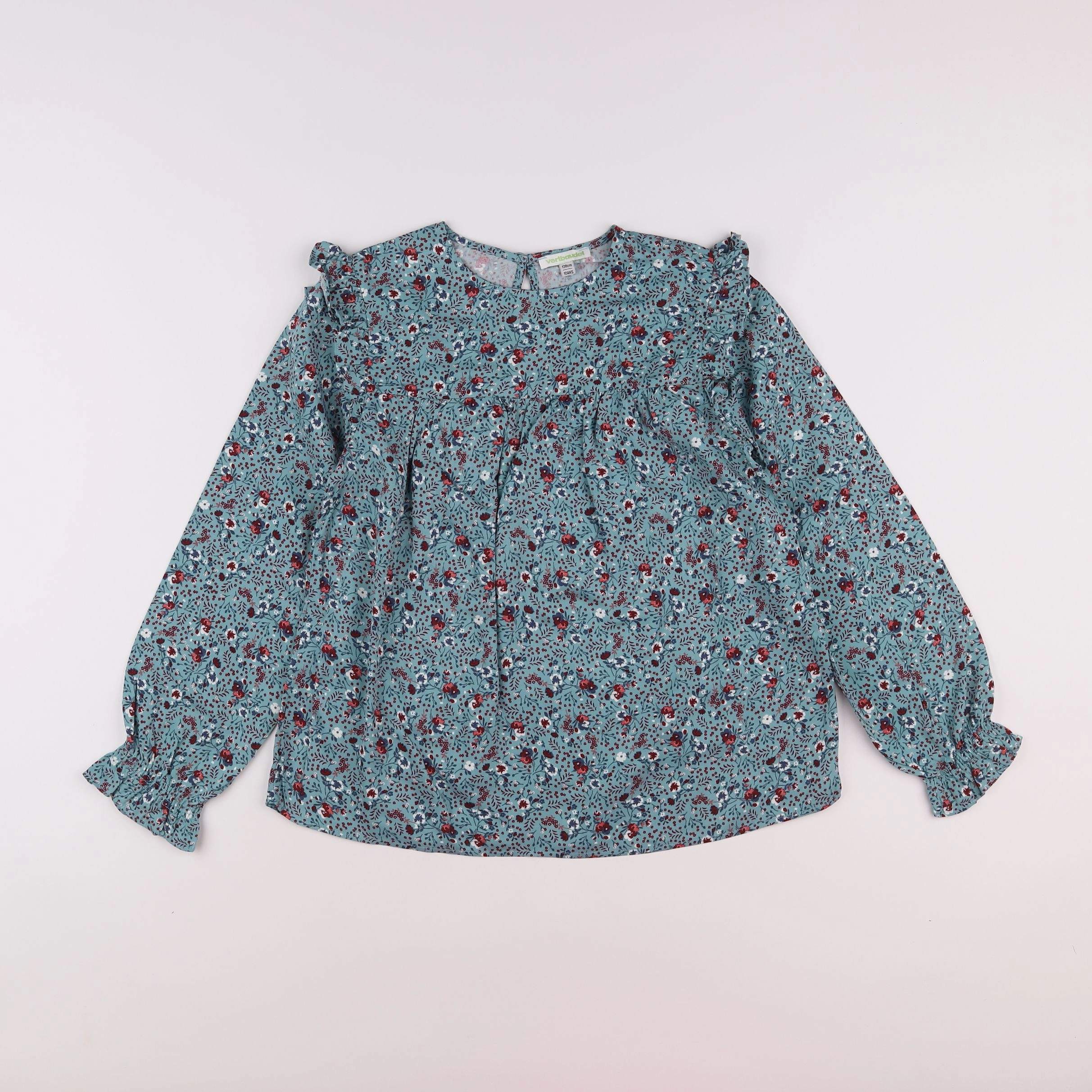 Vertbaudet - blouse vert - 10 ans