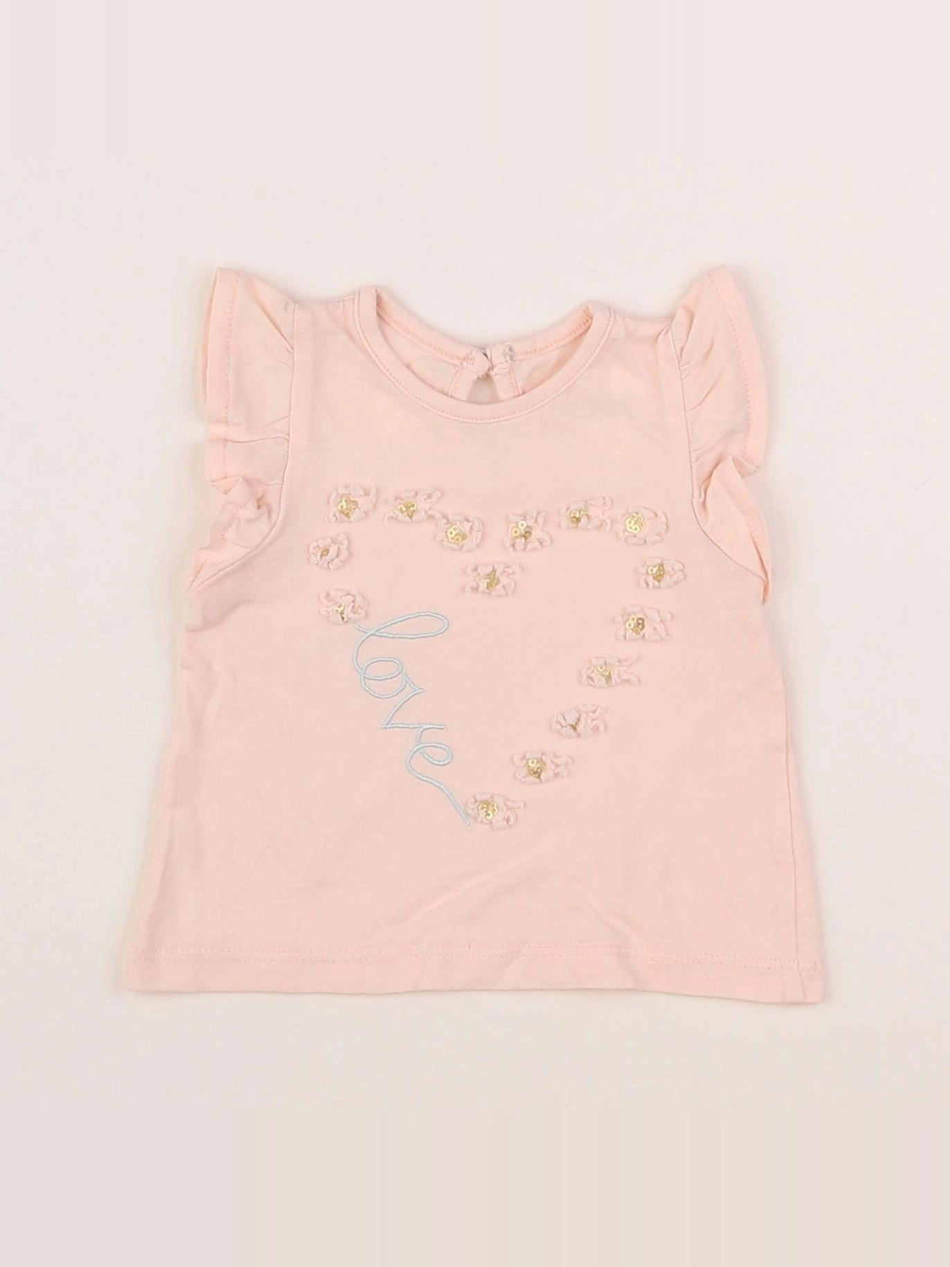 Vertbaudet - tee-shirt rose - 3 mois