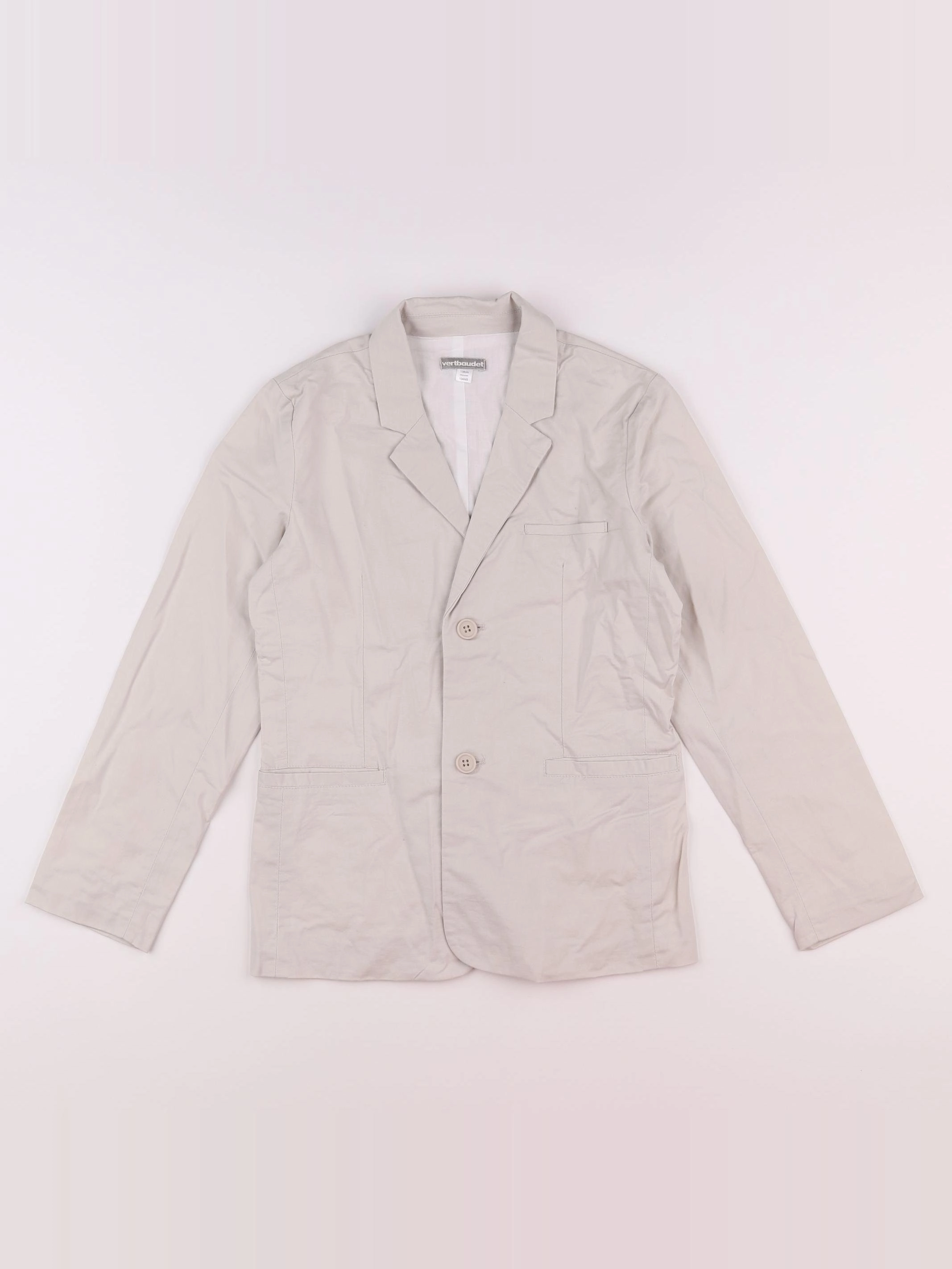 Vertbaudet - veste beige - 10 ans