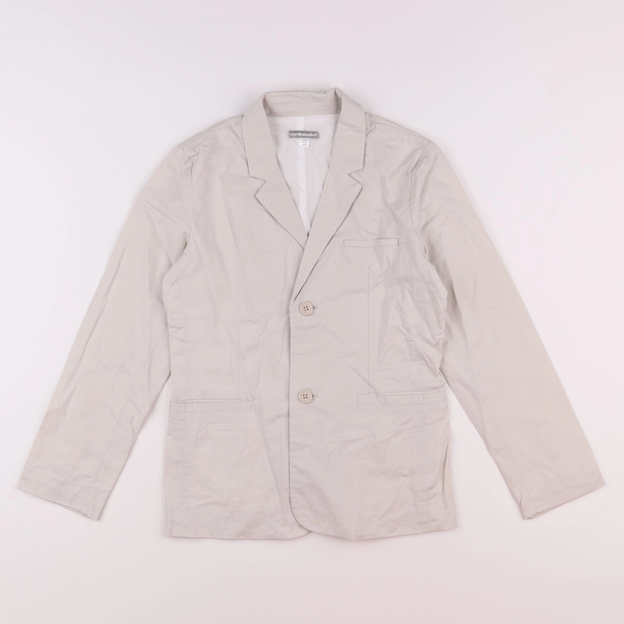 Vertbaudet - veste beige - 10 ans