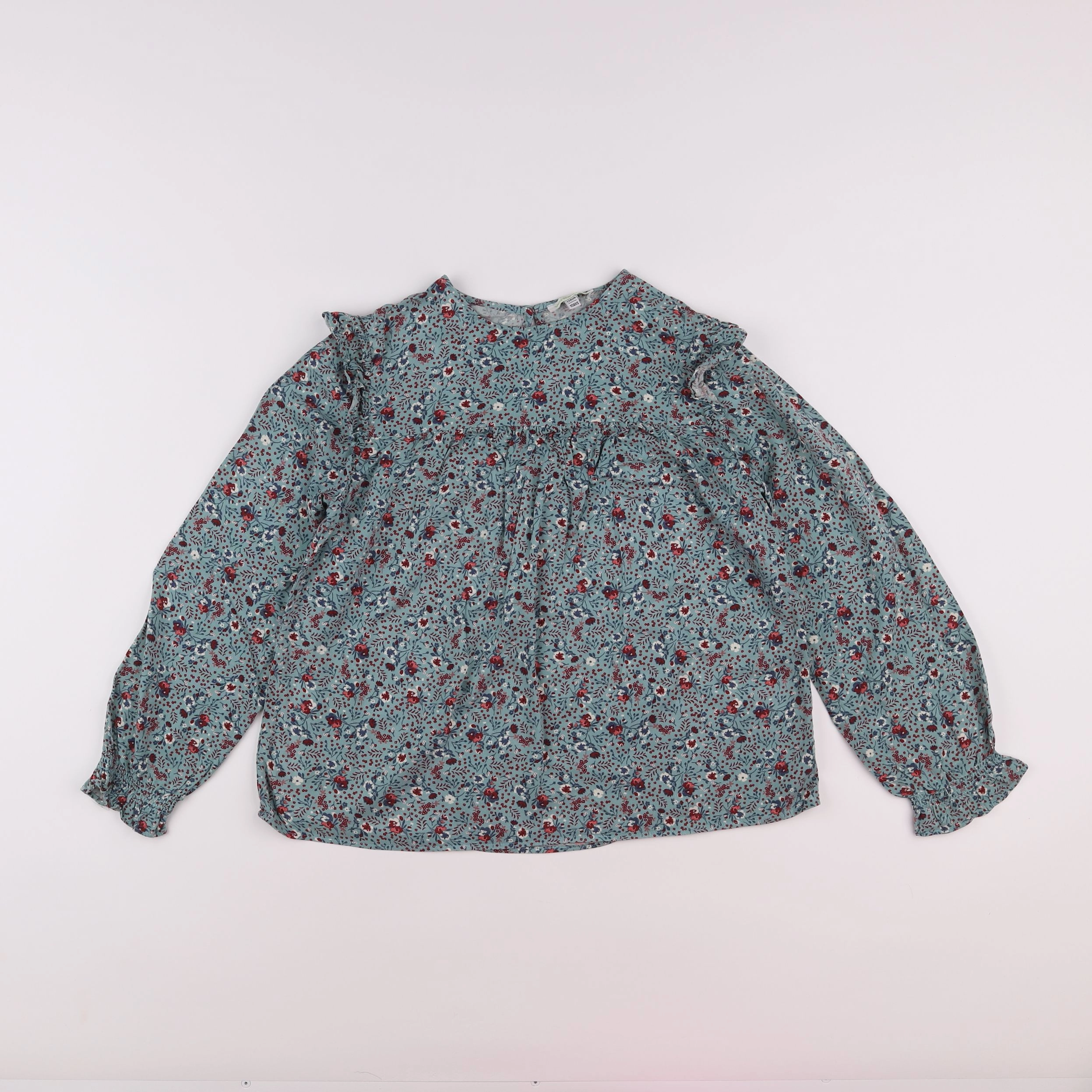 Vertbaudet - blouse vert - 10 ans