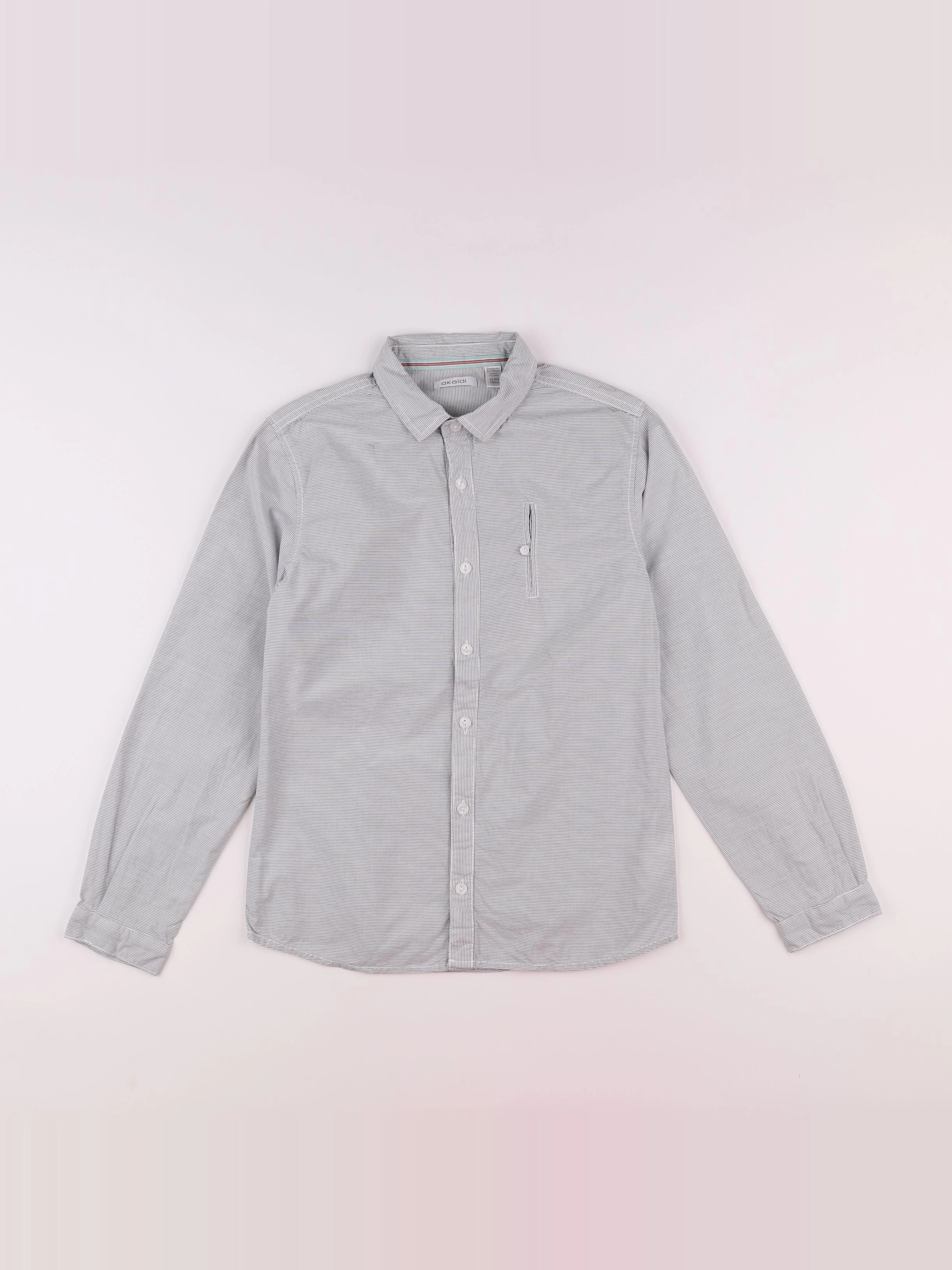 Okaidi - chemise gris - 12 ans