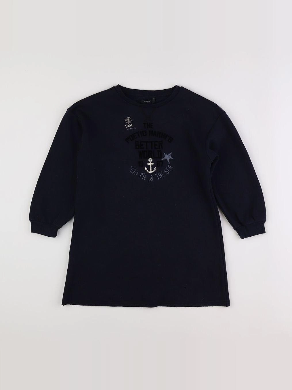 IKKS - robe bleu - 8 ans